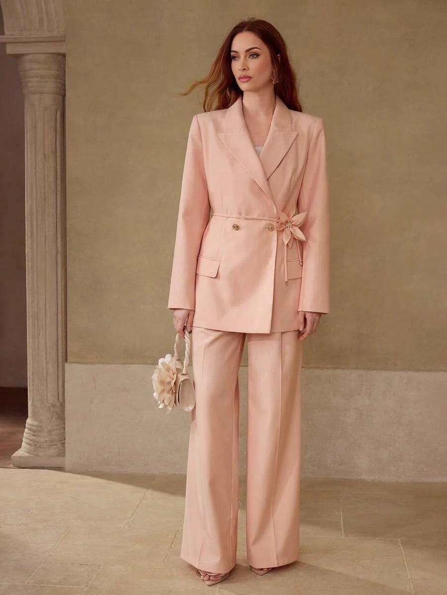 PREMIUM STRUCTURED BELTED BLAZER