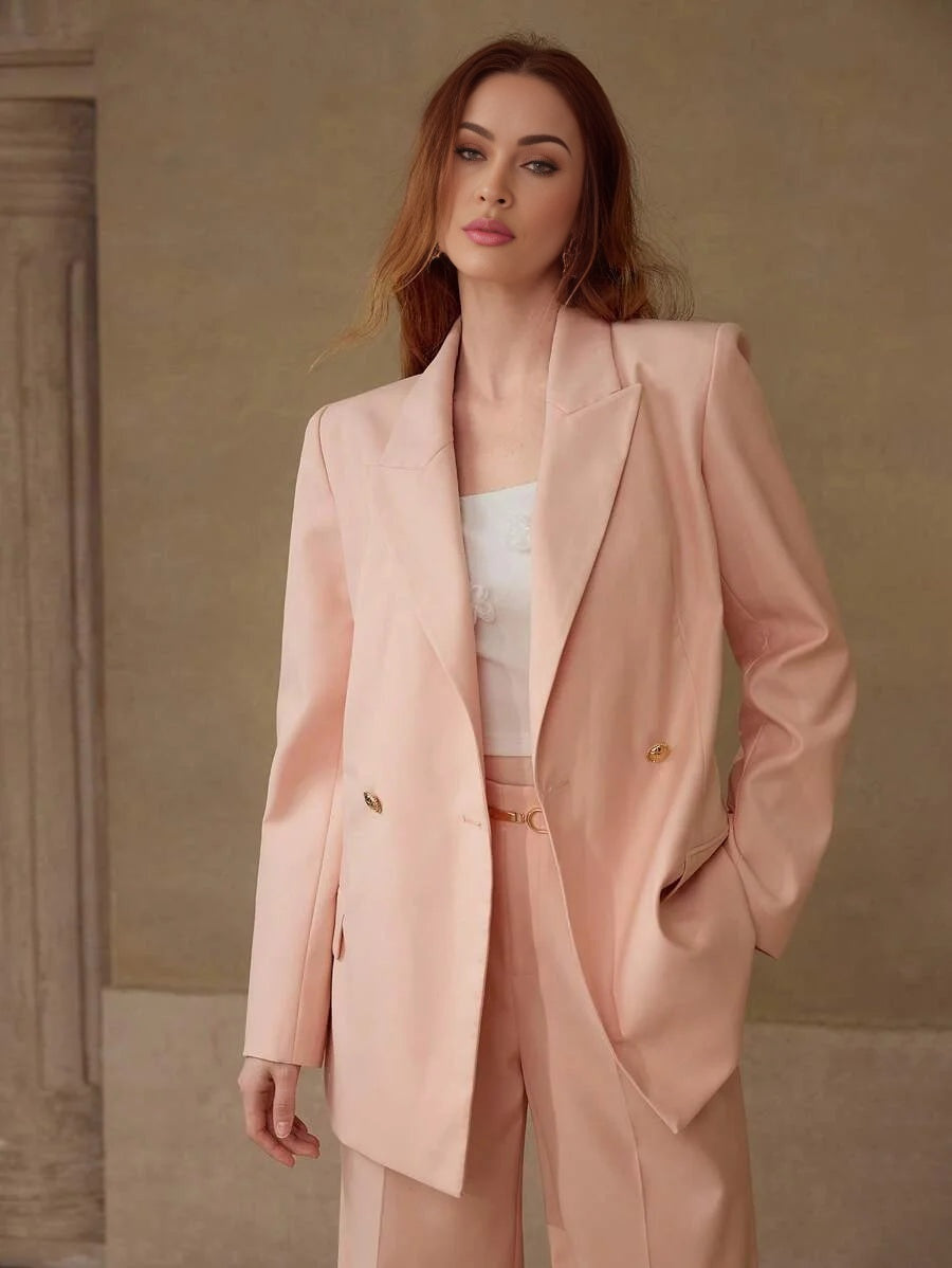 PREMIUM STRUCTURED BELTED BLAZER