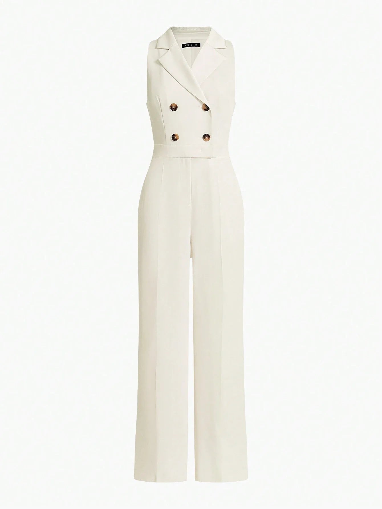 PREMIUM STRUCTURED DOUBLE BREASTED PRESS CREASE JUMPSUIT