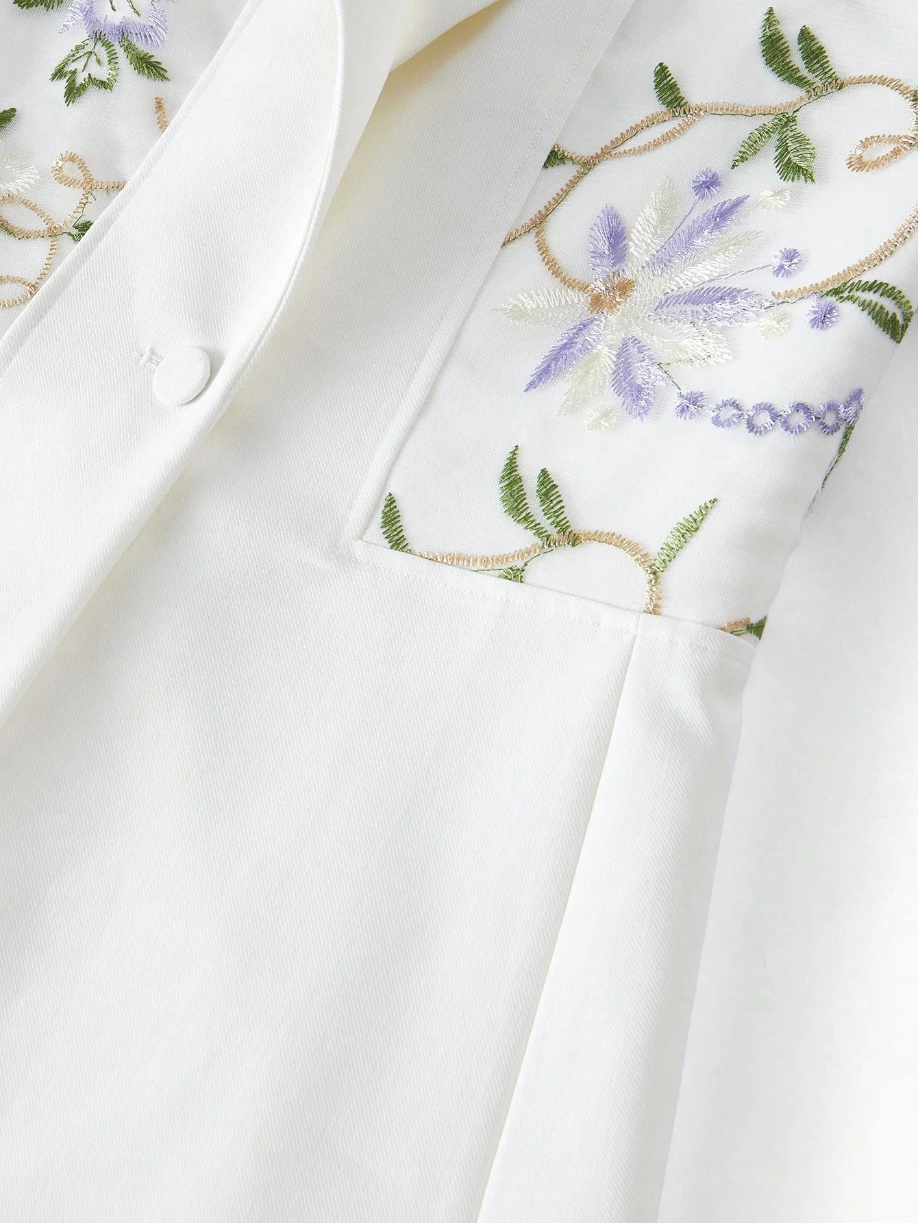 PREMIUM STRUCTURED FLORAL EMBROIDERY BLAZER