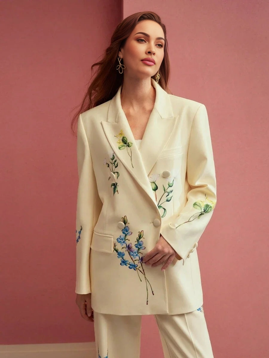 PREMIUM STRUCTURED FLORAL PRINT BLAZERSPRINGSUMMER