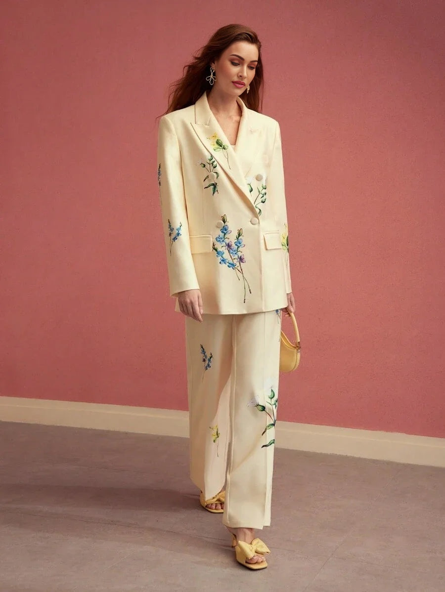 PREMIUM STRUCTURED FLORAL PRINT BLAZERSPRINGSUMMER