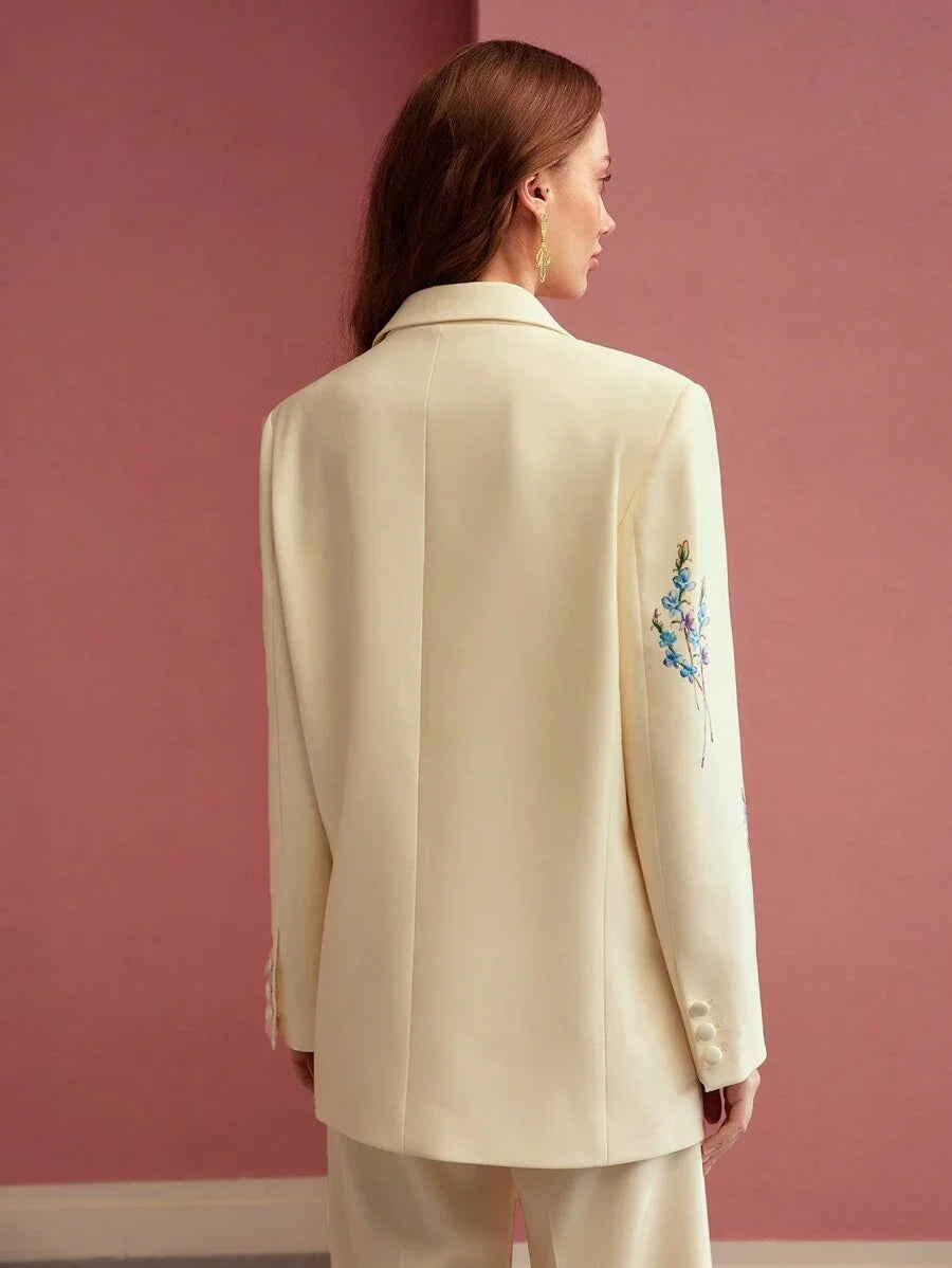 PREMIUM STRUCTURED FLORAL PRINT BLAZERSPRINGSUMMER