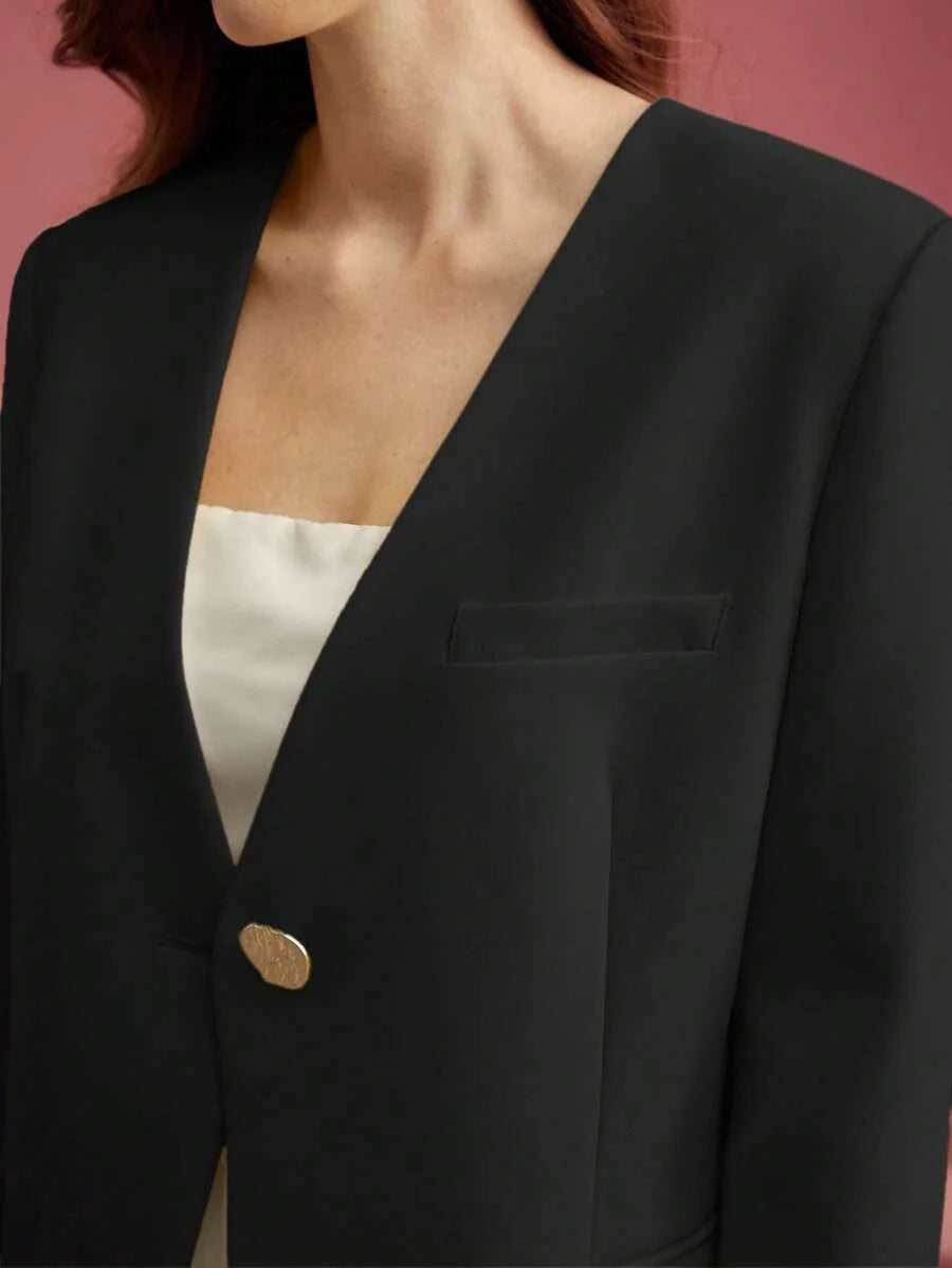 PREMIUM STRUCTURED SINGLE BUTTON BELTED BLAZERVALENTINES DAY