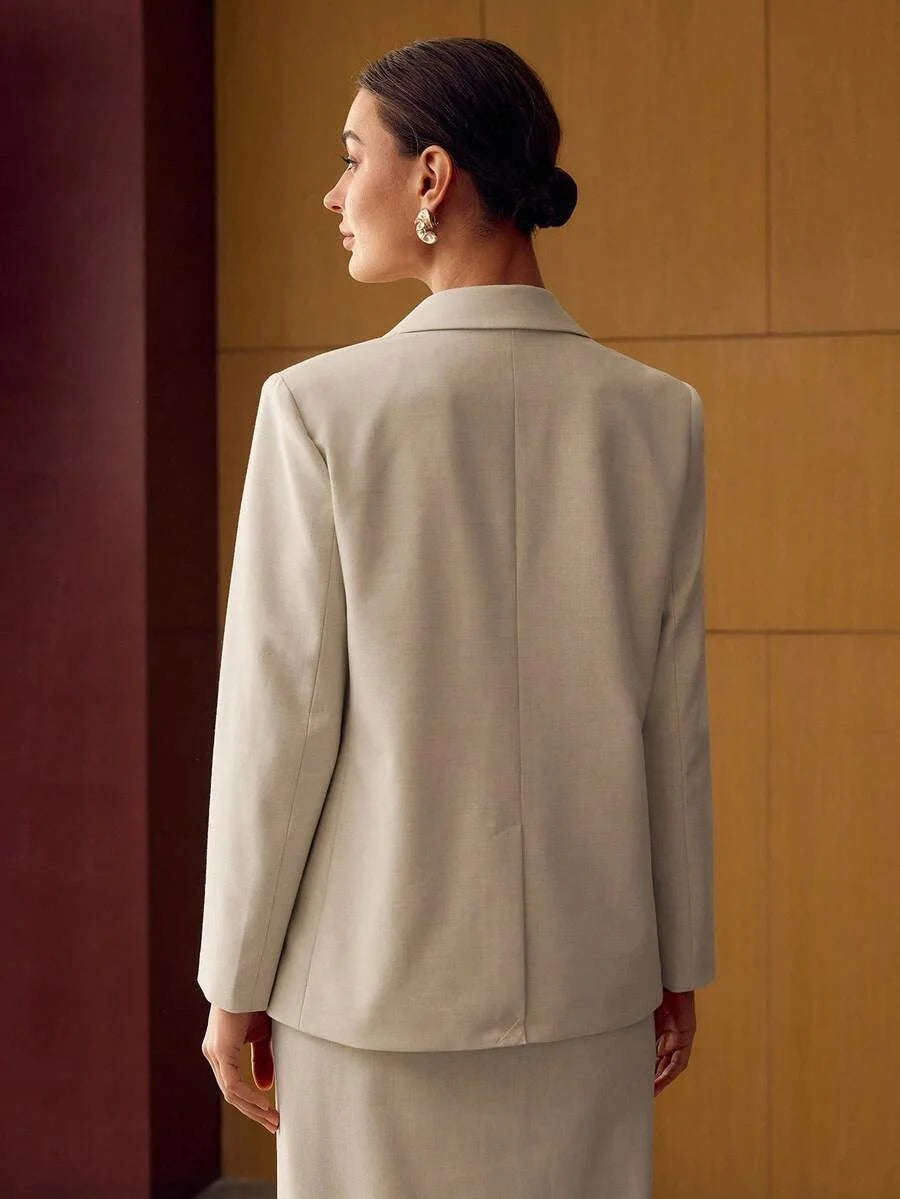 PREMIUM STRUCTURED SINGLE BUTTON BLAZER FALL WINTER