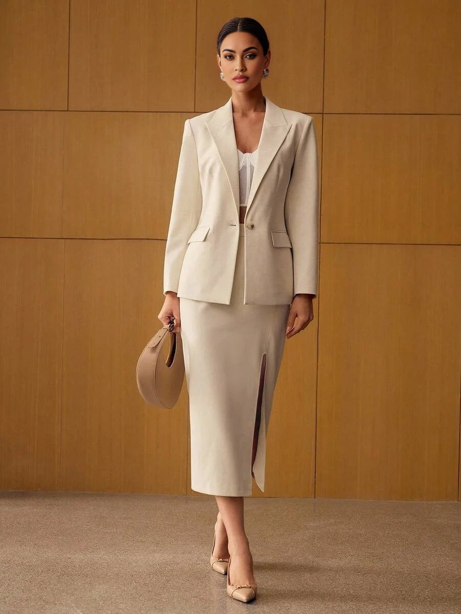 PREMIUM STRUCTURED SINGLE BUTTON BLAZER FALL WINTER