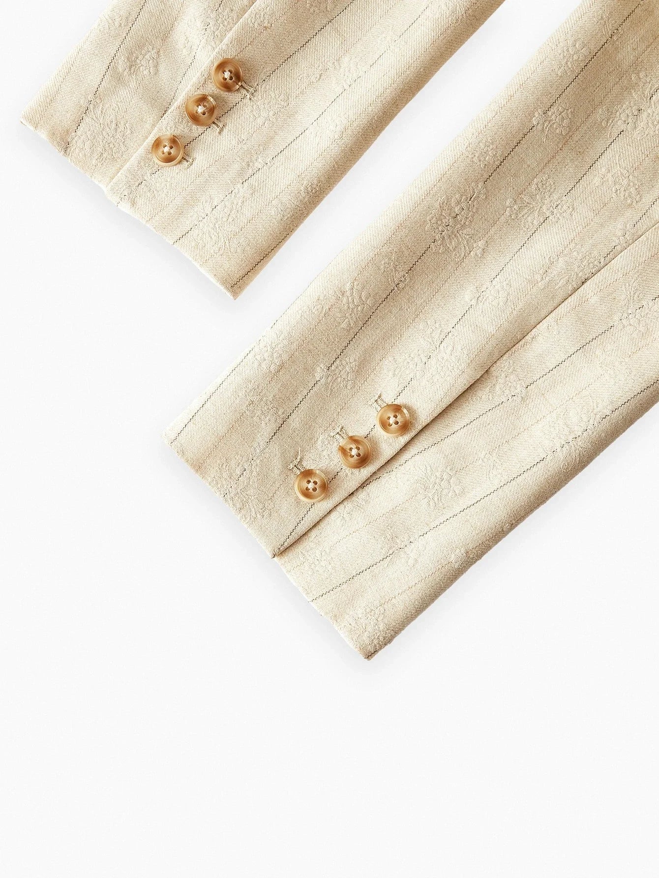 PREMIUM STRUCTURED STRIPED DOUBLE BREASTED BLAZER