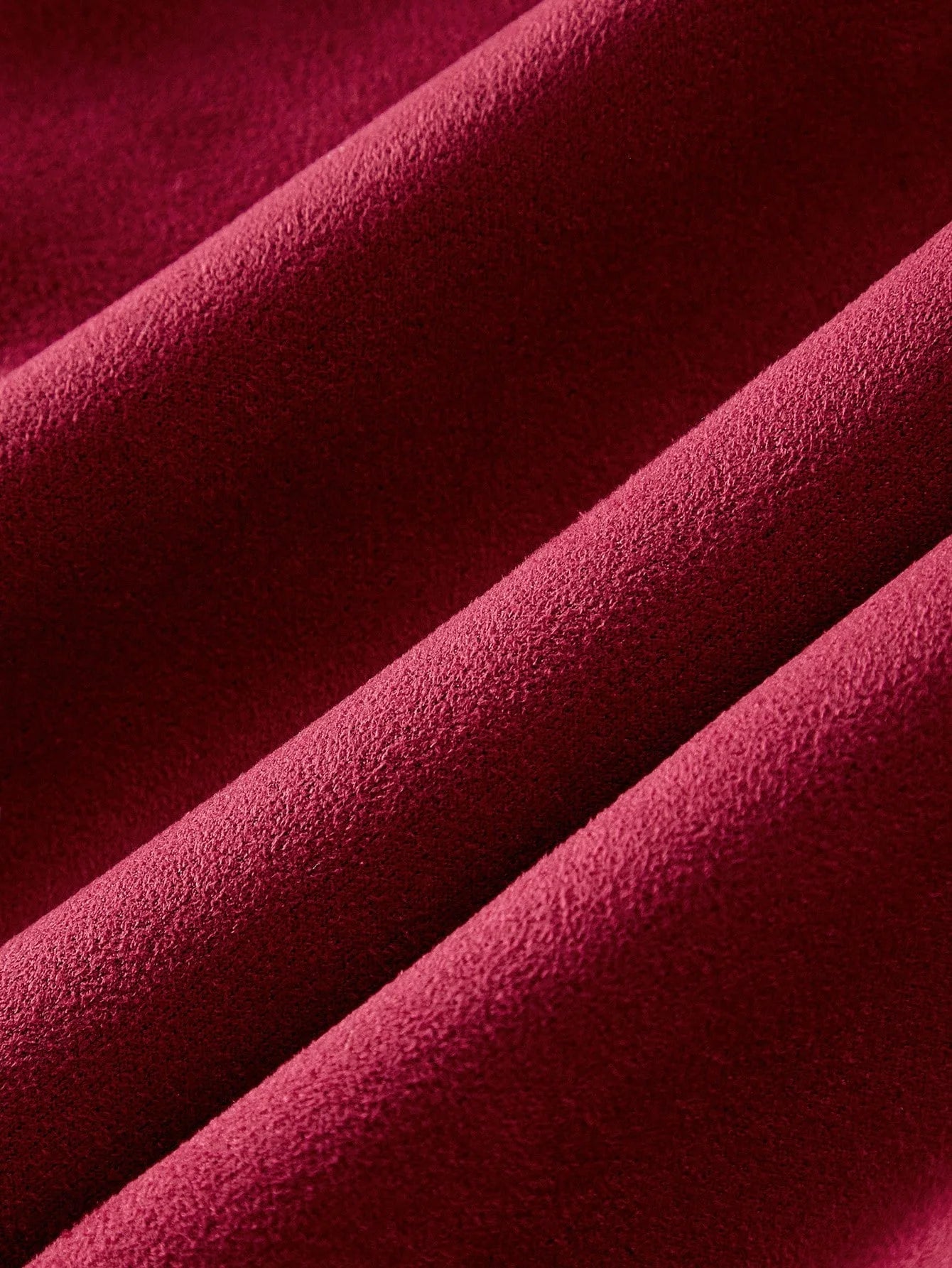 PREMIUM SUEDETTE PLEATED HEM BELTED DRESS