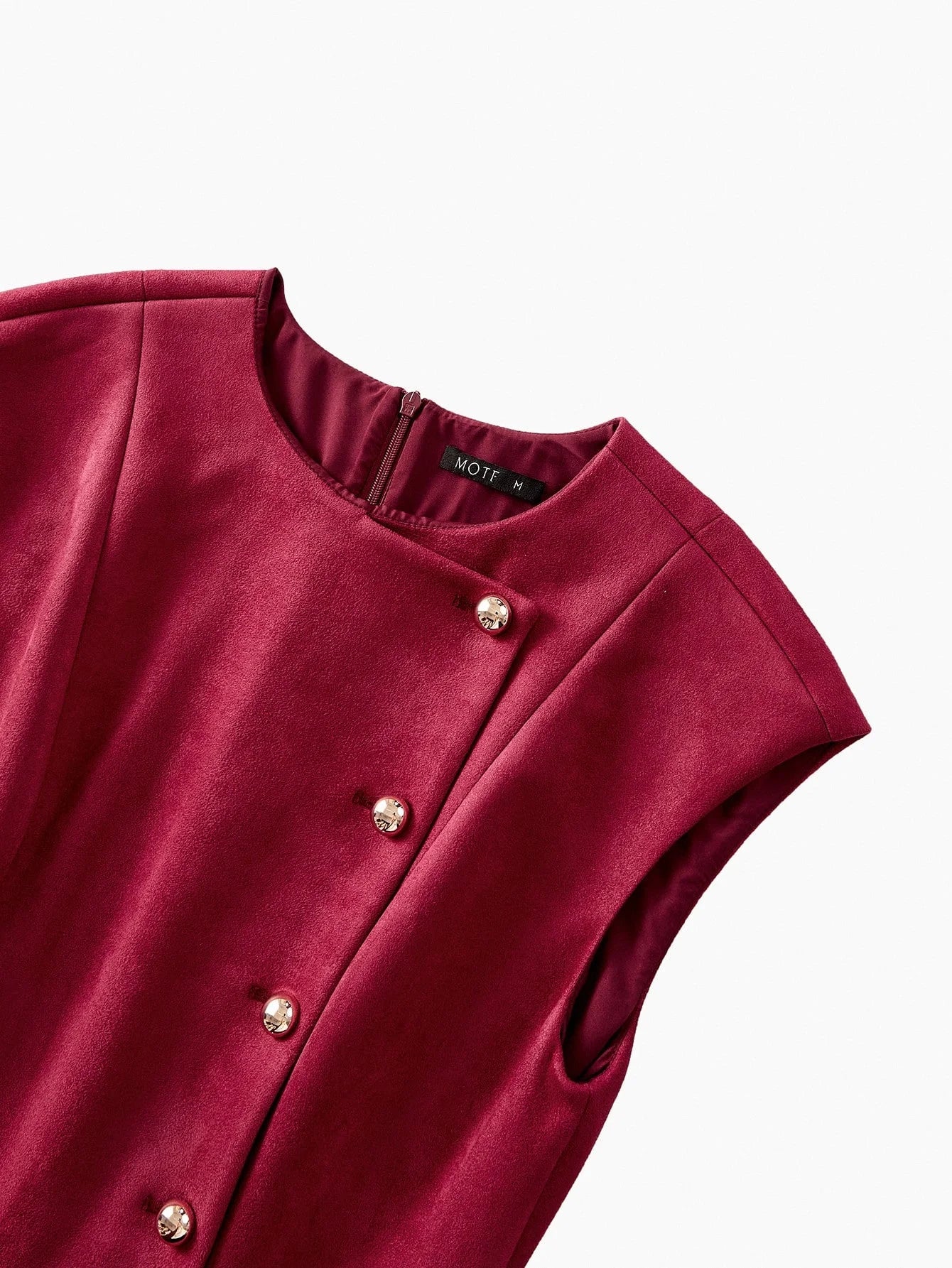 PREMIUM SUEDETTE PLEATED HEM BELTED DRESS