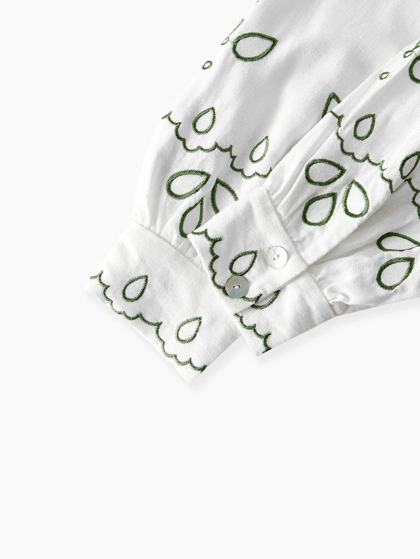 PREMIUM SUMMER WOMENS LINEN EMBROIDERY VACATION BELTED SHIRT DRESS