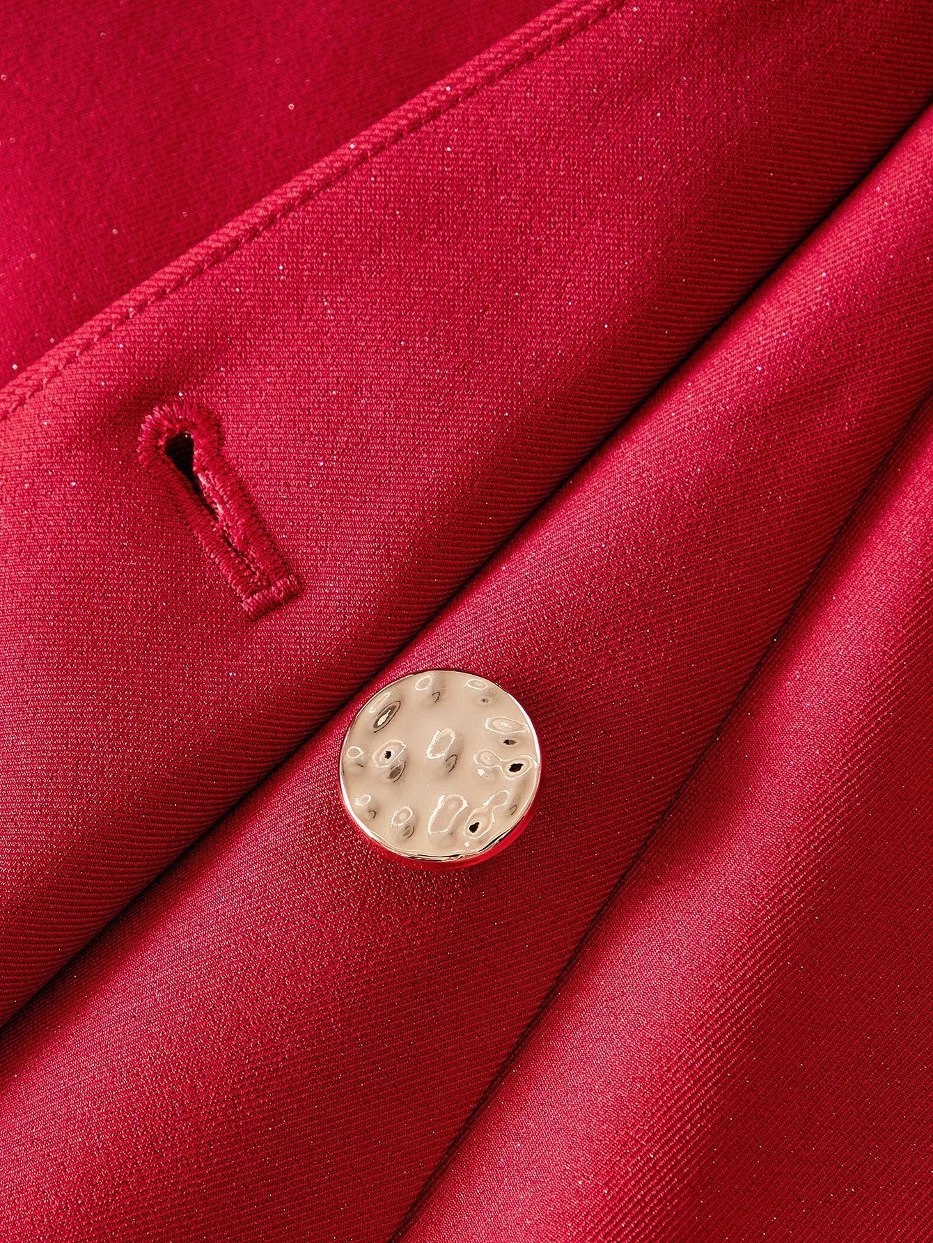 PREMIUM SURPLICE NECK DOUBLE BREASTED PLACKET FLARED HEM DRESS