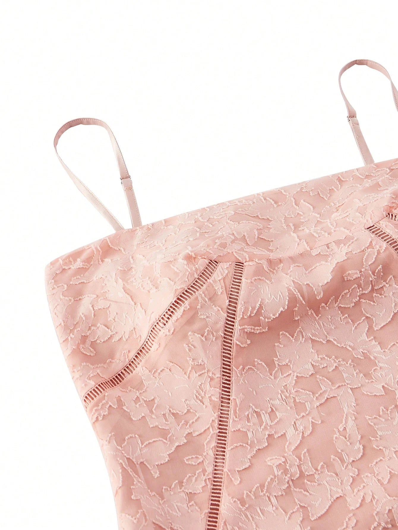 PREMIUM TEXTURED BIAS CUT CAMI DRESS