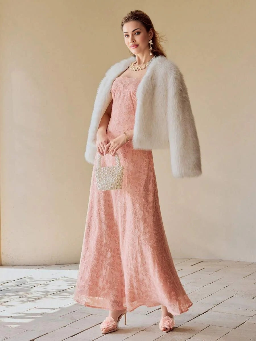 PREMIUM TEXTURED BIAS CUT CAMI DRESS