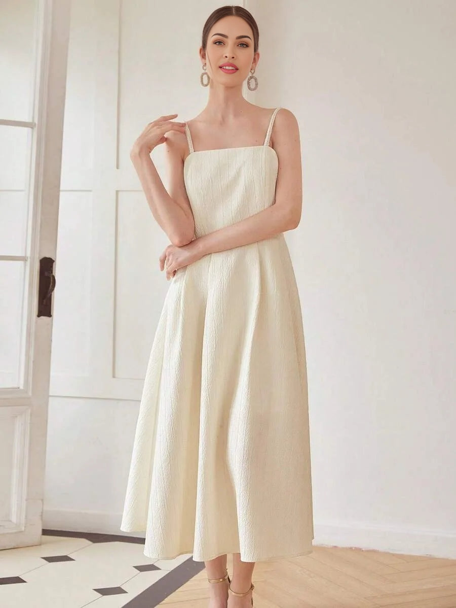 PREMIUM TEXTURED CAMI DRESS WITHOUT BELTSUMMER OUTFITS FOR BEACH VACATION