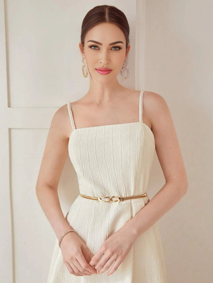 PREMIUM TEXTURED CAMI DRESS WITHOUT BELTSUMMER OUTFITS FOR BEACH VACATION