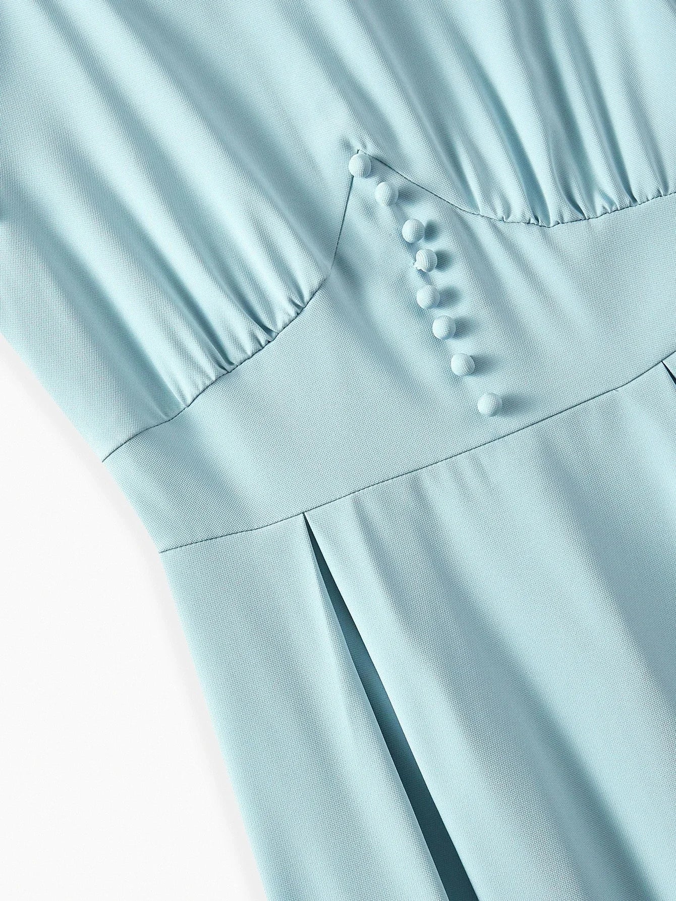 PREMIUM TIE NECK FLARED HEM DRESS