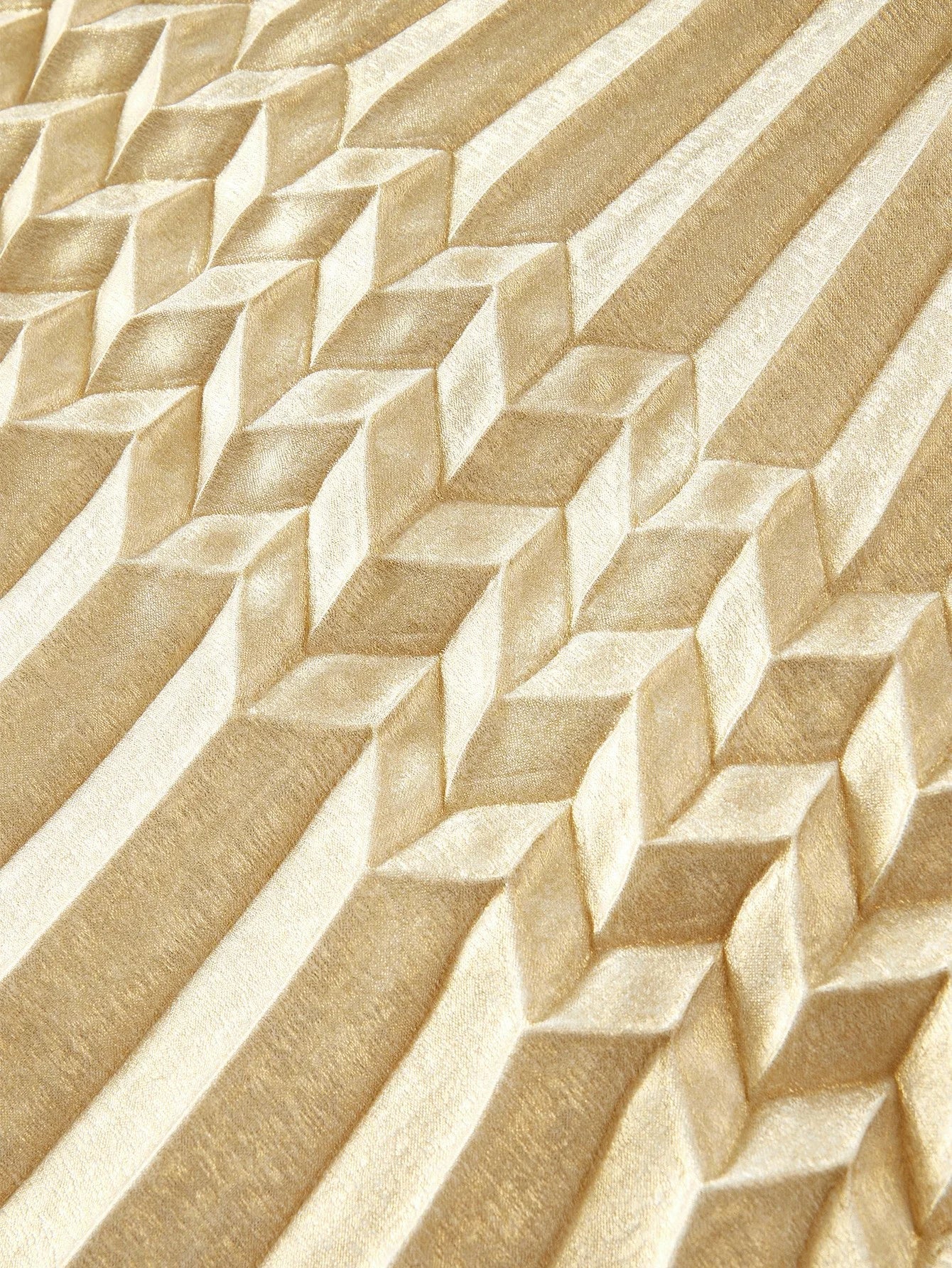 PREMIUM TIE NECK LANTERN SLEEVE PLEATED DRESS WITH CHAIN BELT