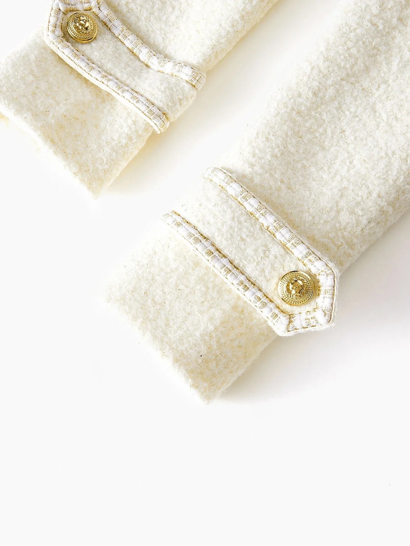 PREMIUM TWEED BUTTON FRONT OVERCOAT