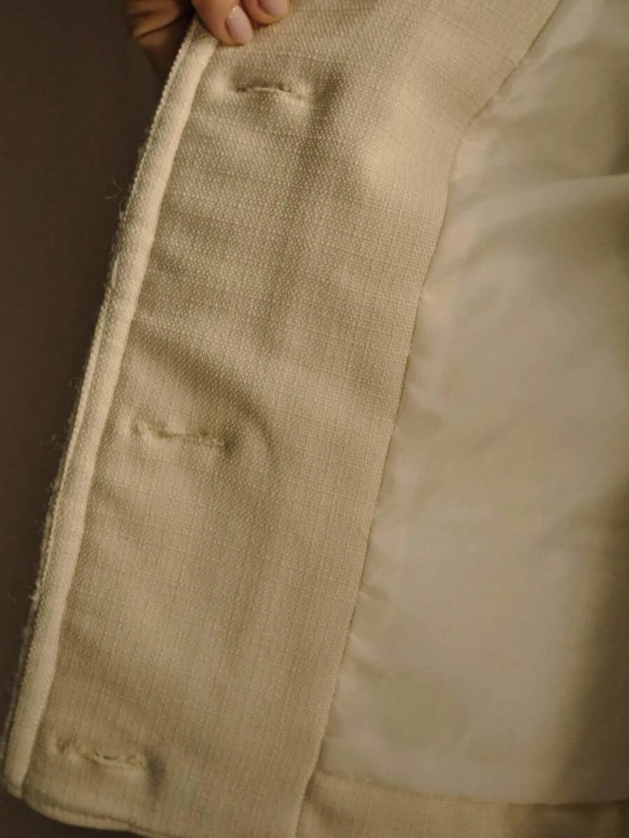 PREMIUM TWEED BUTTON FRONT OVERCOAT