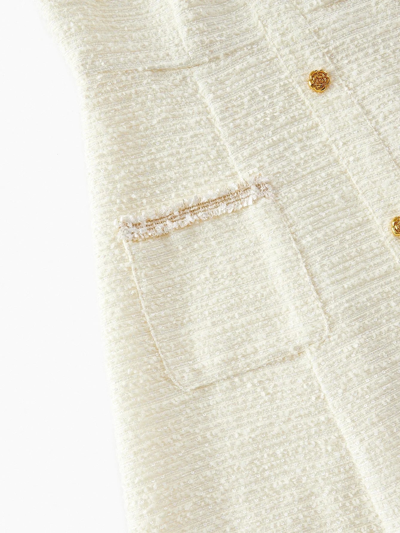 PREMIUM TWEED BUTTON UP DRESS