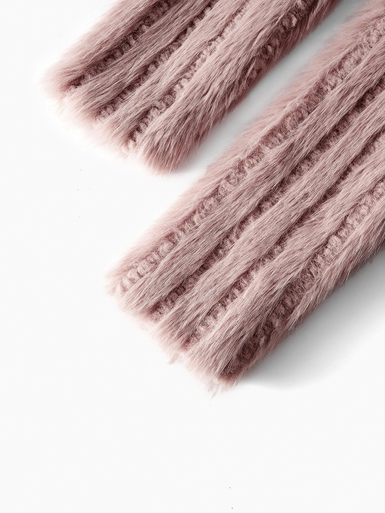 PREMIUM TWEED BUTTON UP FAUX FUR COAT