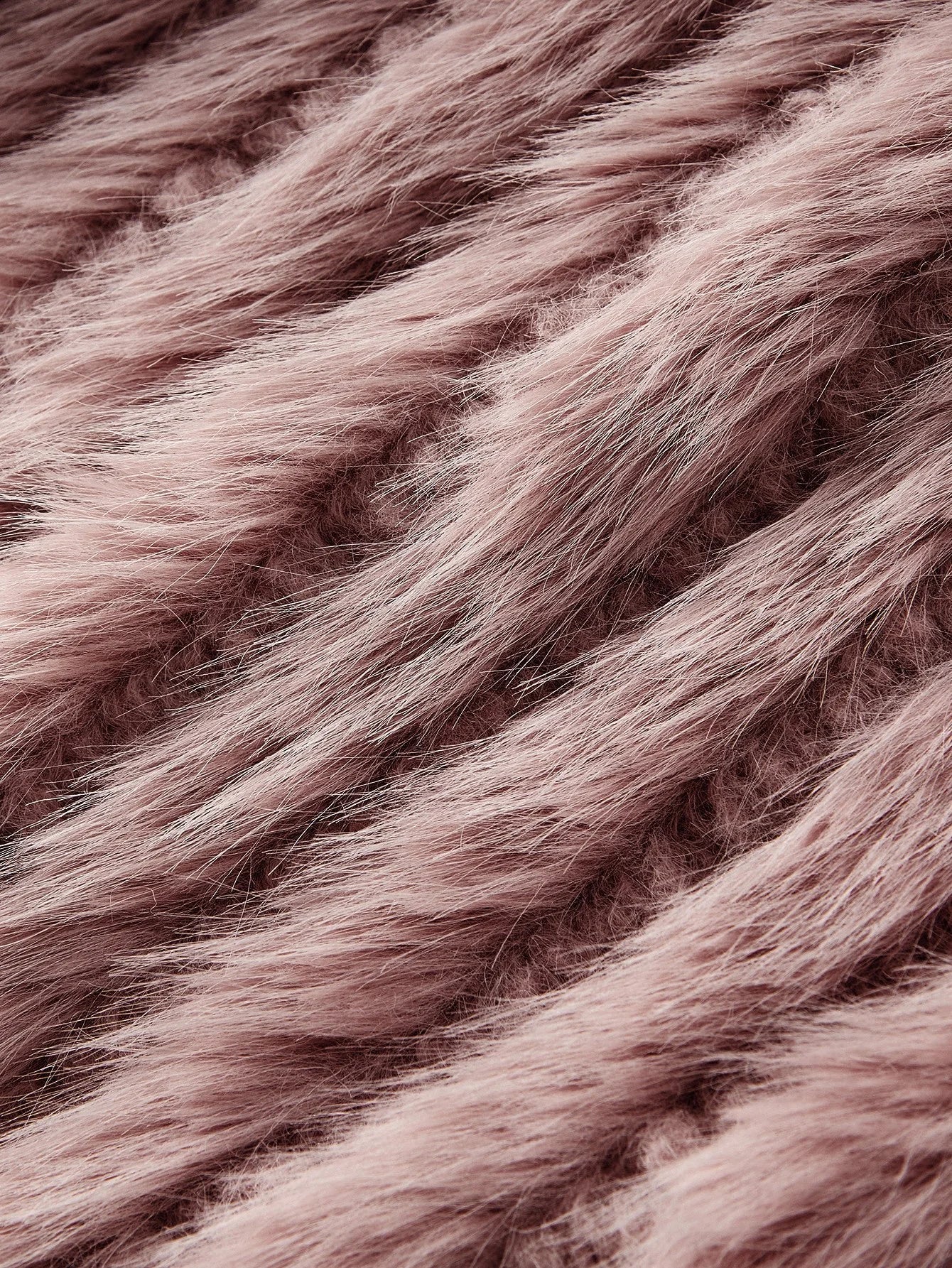 PREMIUM TWEED BUTTON UP FAUX FUR COAT