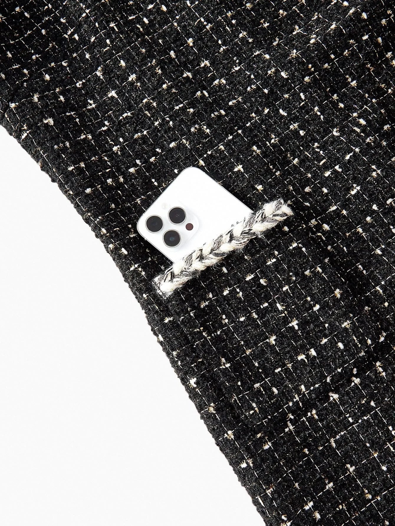 PREMIUM TWEED CONTRAST BINDING DRESS