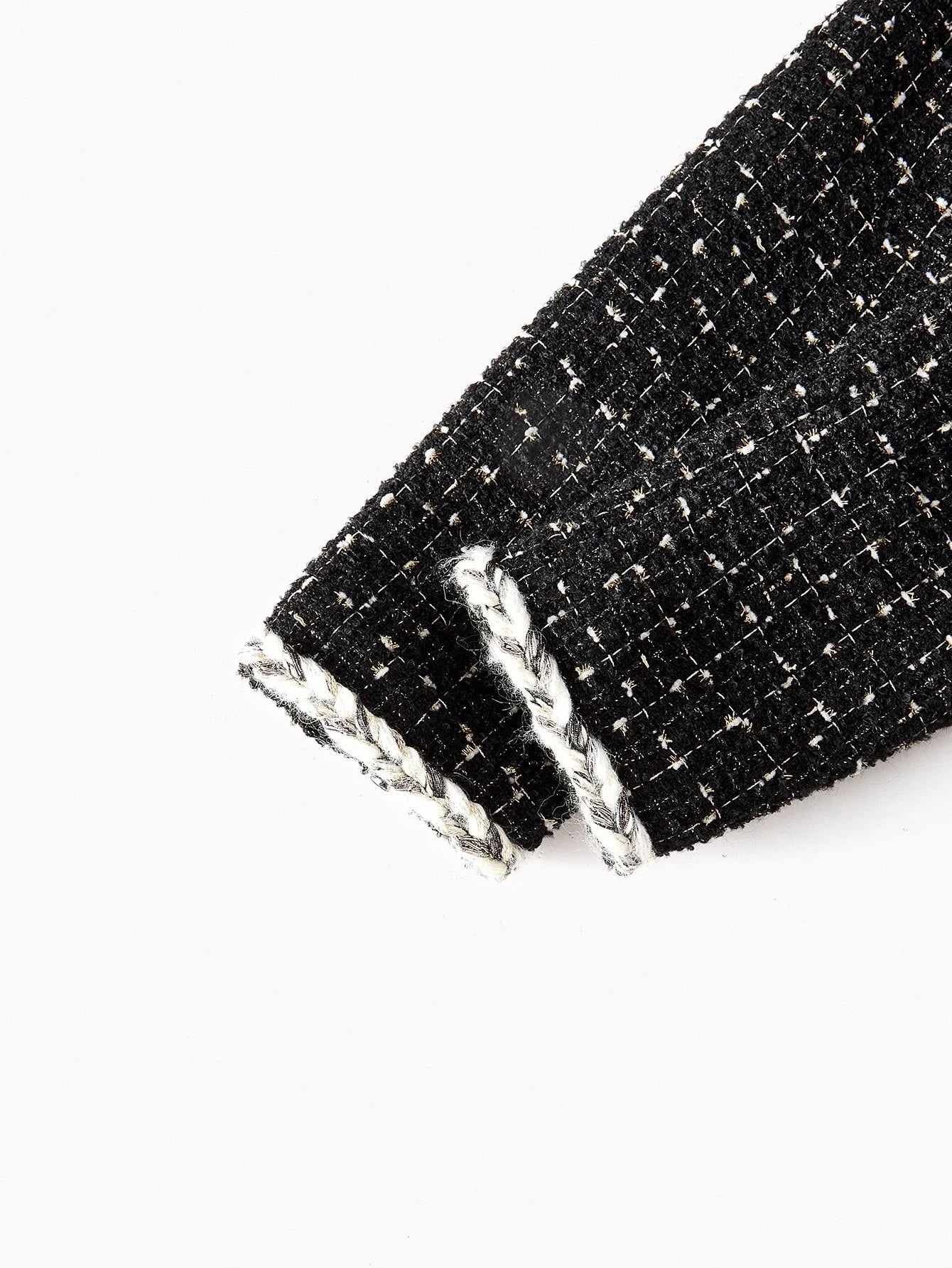 PREMIUM TWEED CONTRAST BINDING DRESS