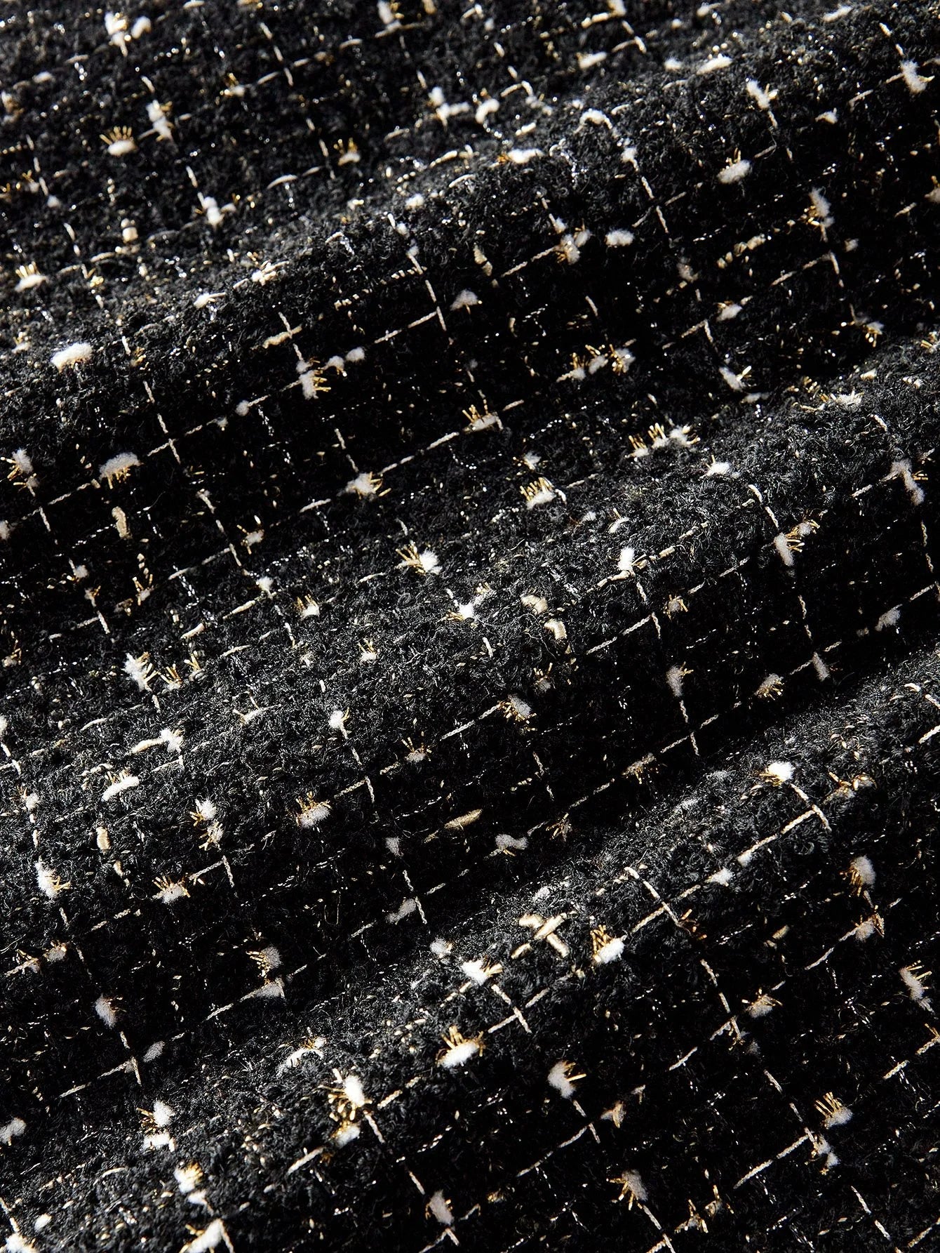 PREMIUM TWEED CONTRAST BINDING DRESS