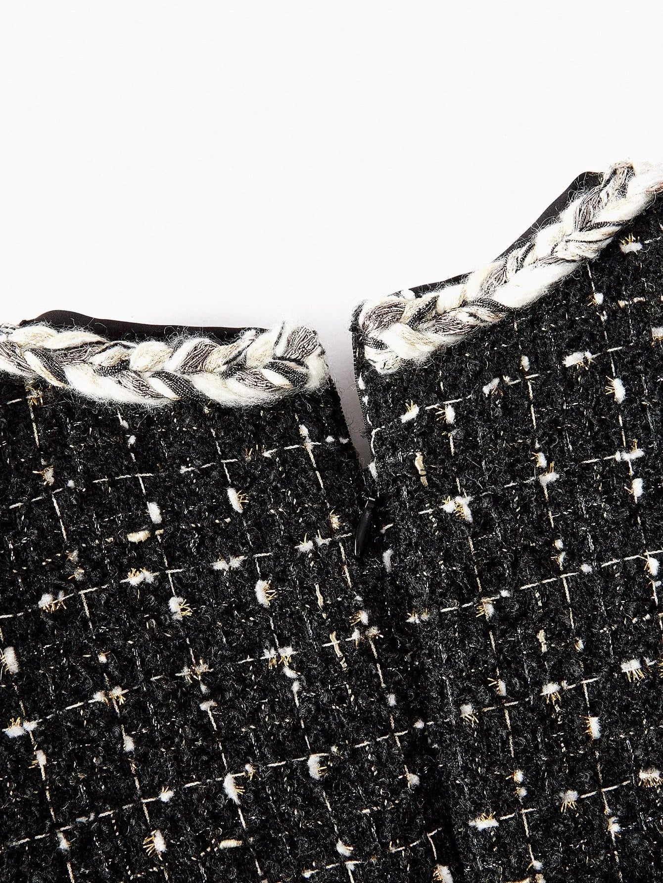 PREMIUM TWEED CONTRAST BINDING DRESS