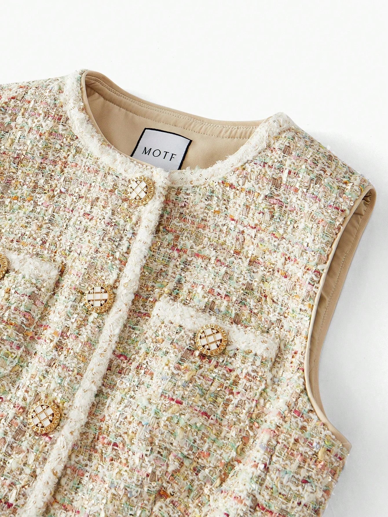 PREMIUM TWEED CONTRAST BINDING WAISTCOAT