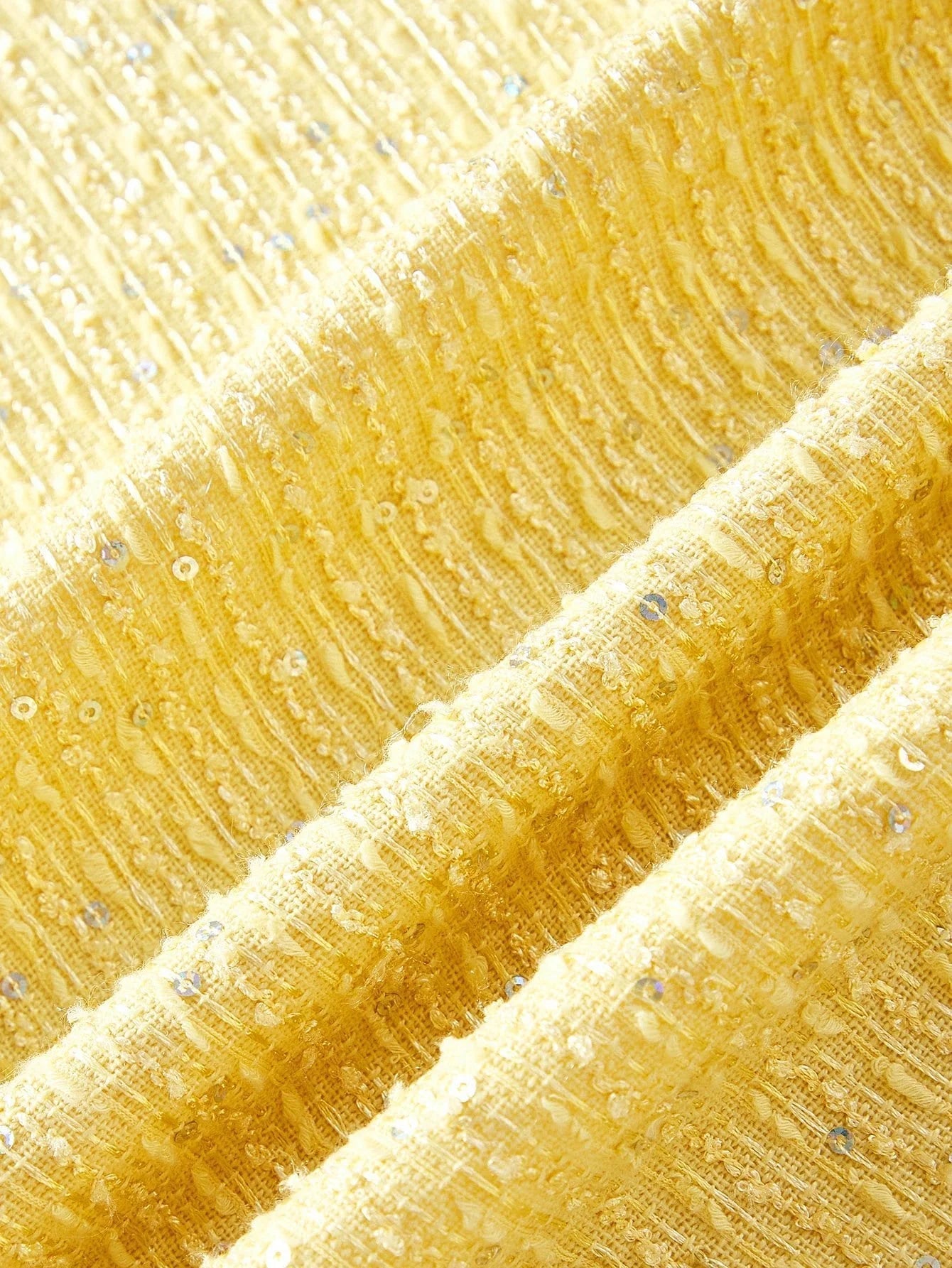 PREMIUM TWEED CONTRAST SEQUIN EMBROIDERY BLAZER FOR AUTUMN