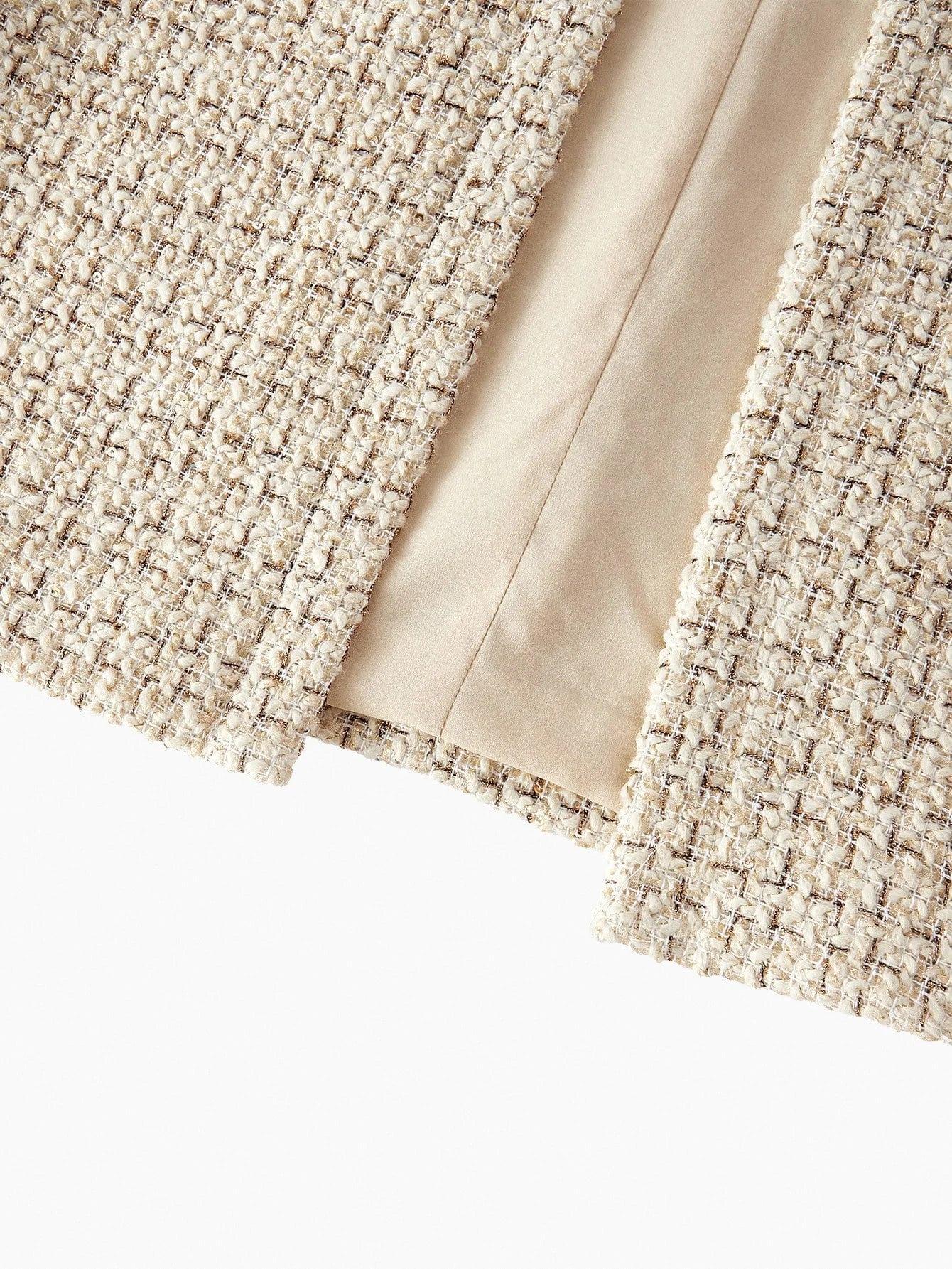 PREMIUM TWEED CONTRAST SEQUIN MIDI DRESS