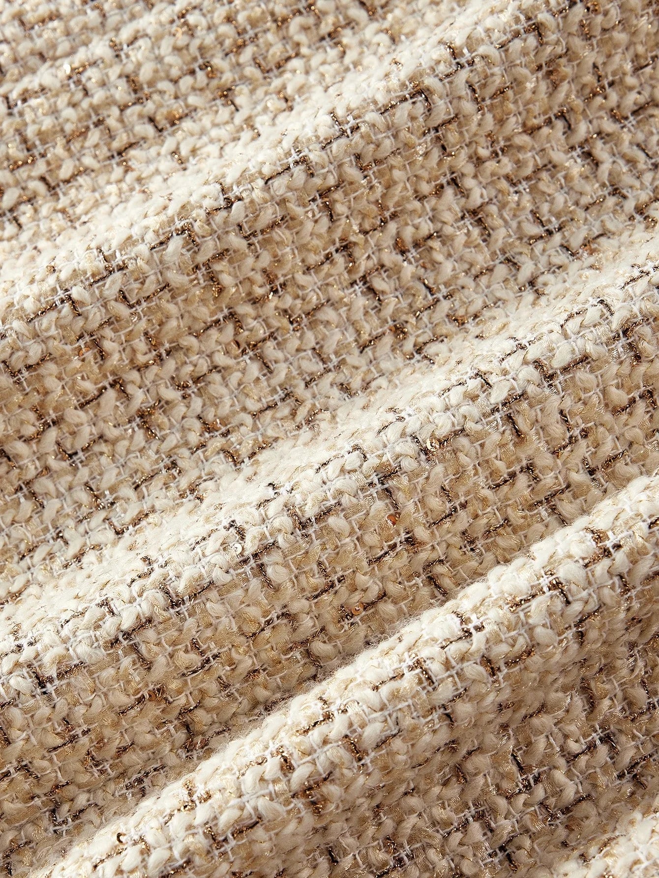 PREMIUM TWEED CONTRAST SEQUIN MIDI DRESS