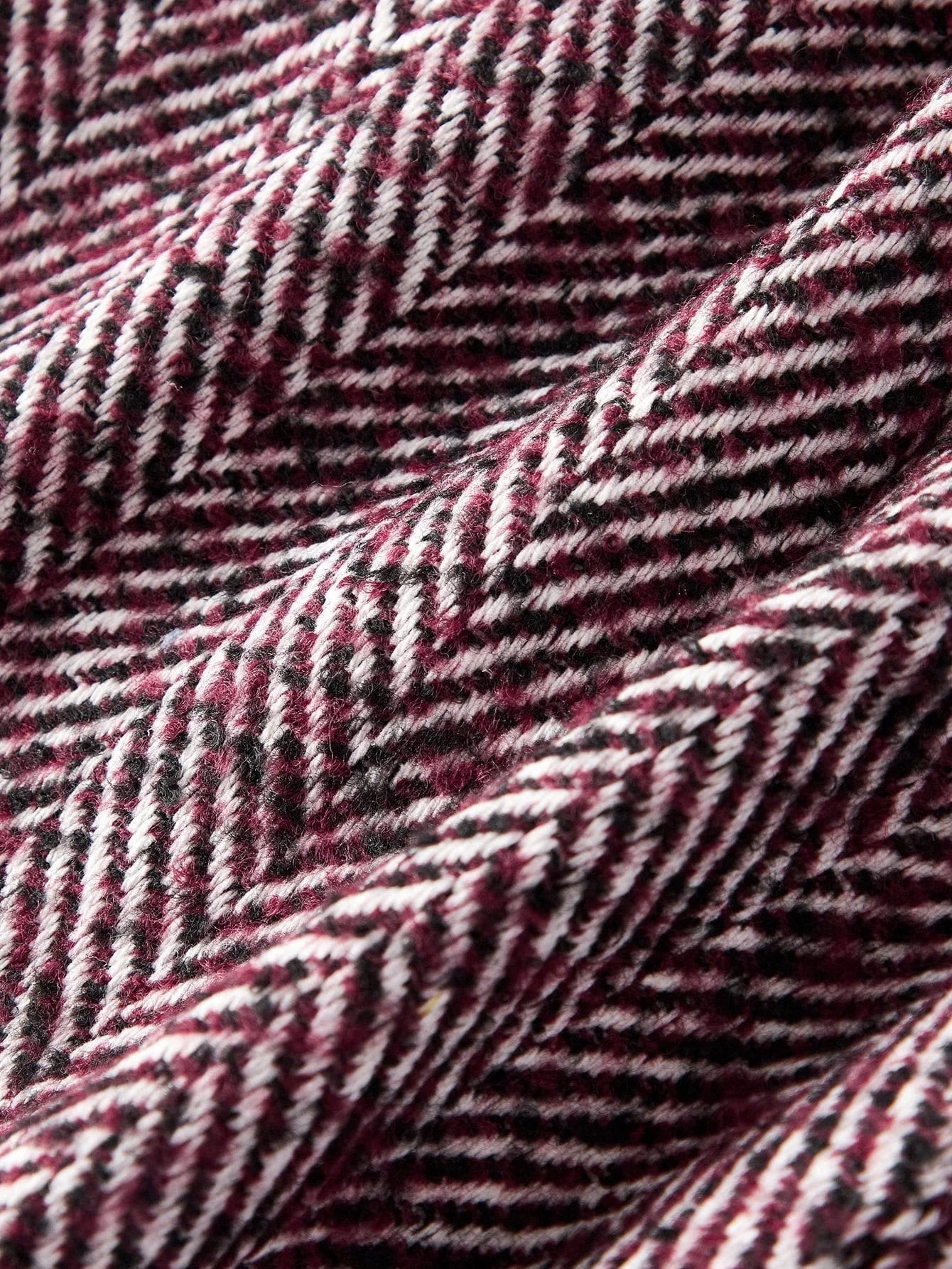 PREMIUM TWEED CONTRAST TRIM SHORT COAT AUTUMNWINTER