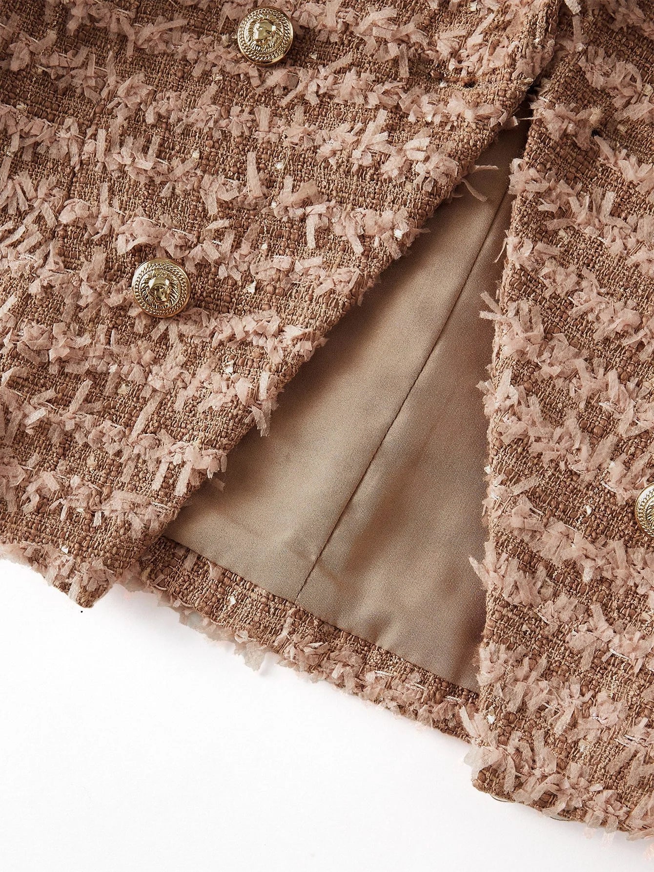 PREMIUM TWEED DOUBLE BREASTED BLAZER