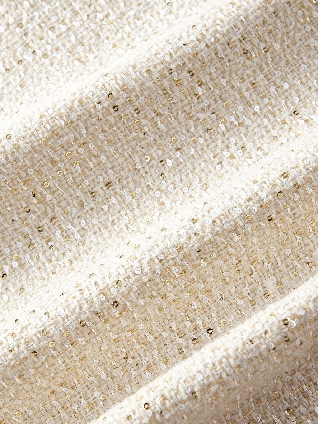 PREMIUM TWEED FAUX PEARL TRIM DRESS