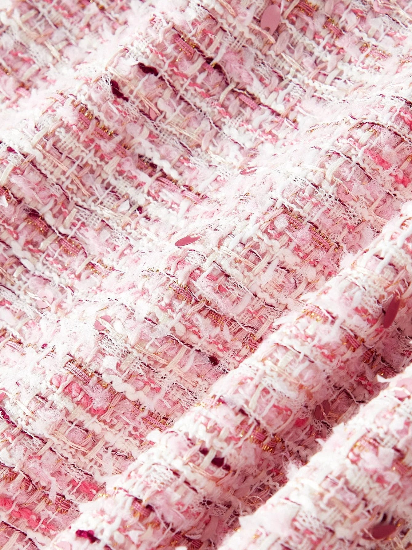 PREMIUM TWEED FAUX PEARL TRIM MINI DRESS