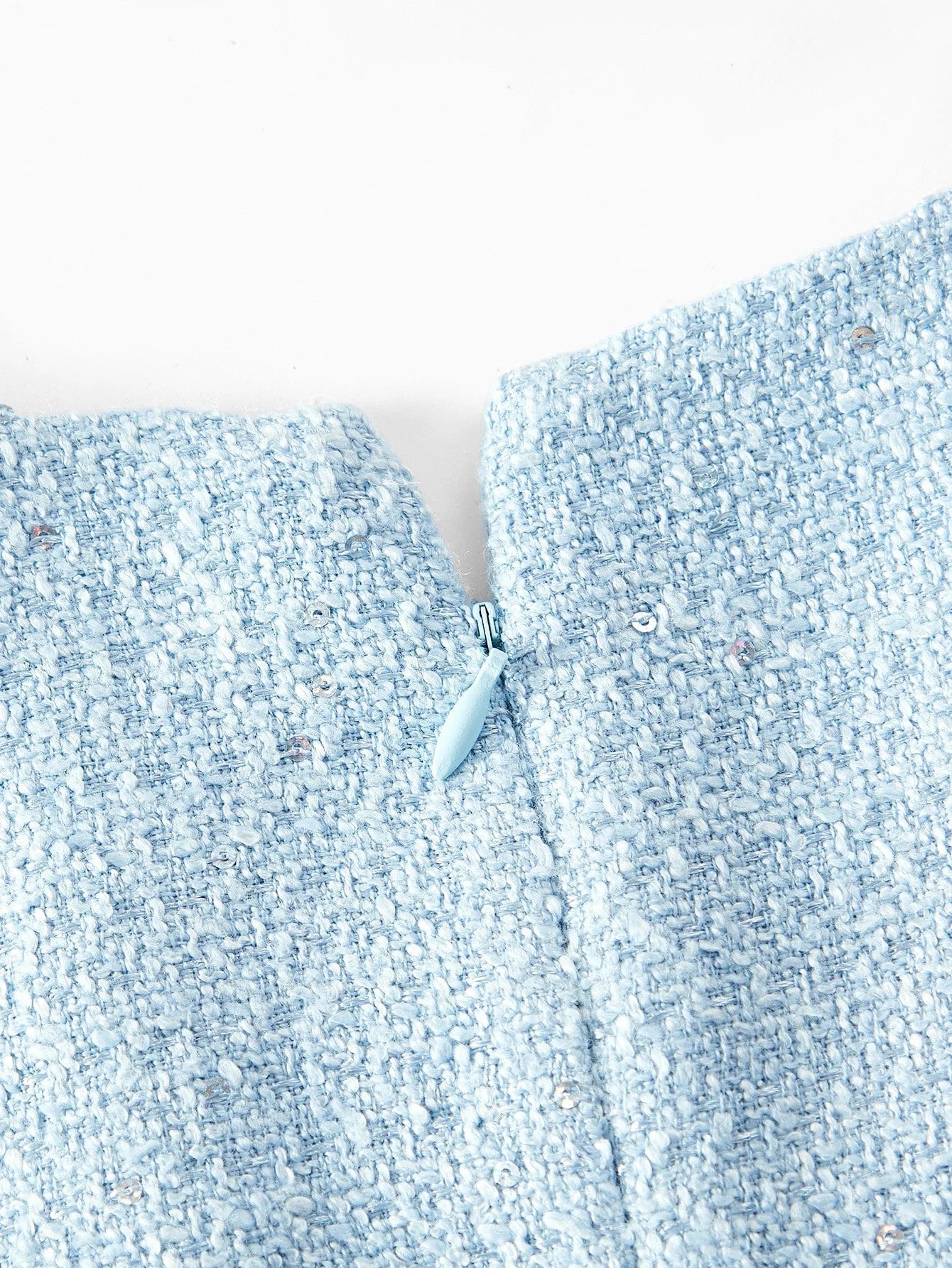 PREMIUM TWEED GOLD BUTTON DETAIL PATCH POCKET PLEATED HEM BELTED SHORT DRESS