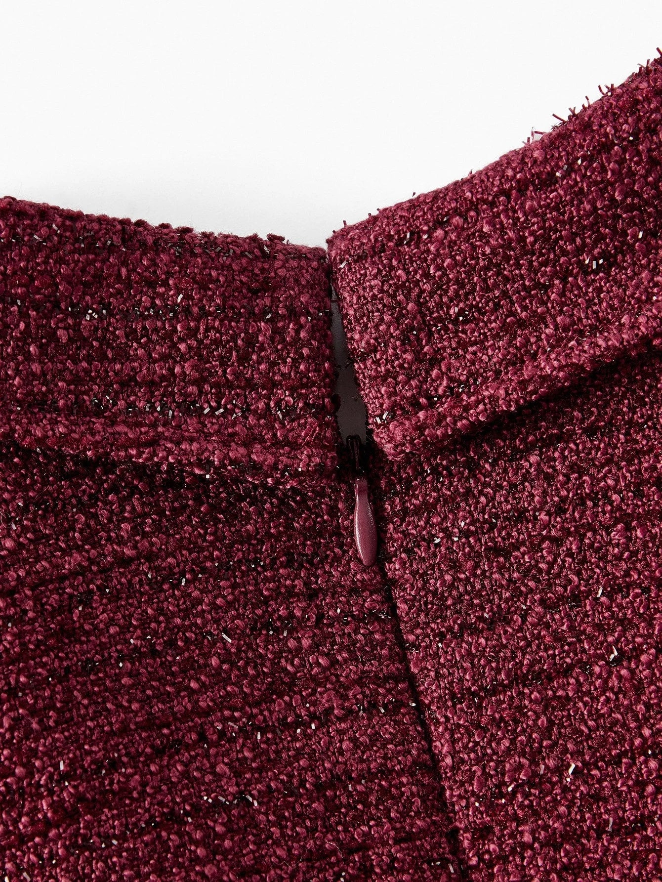 PREMIUM TWEED LAPEL COLLAR FLARE HEM RHINESTONE BELTED DRESS FALL WINTER