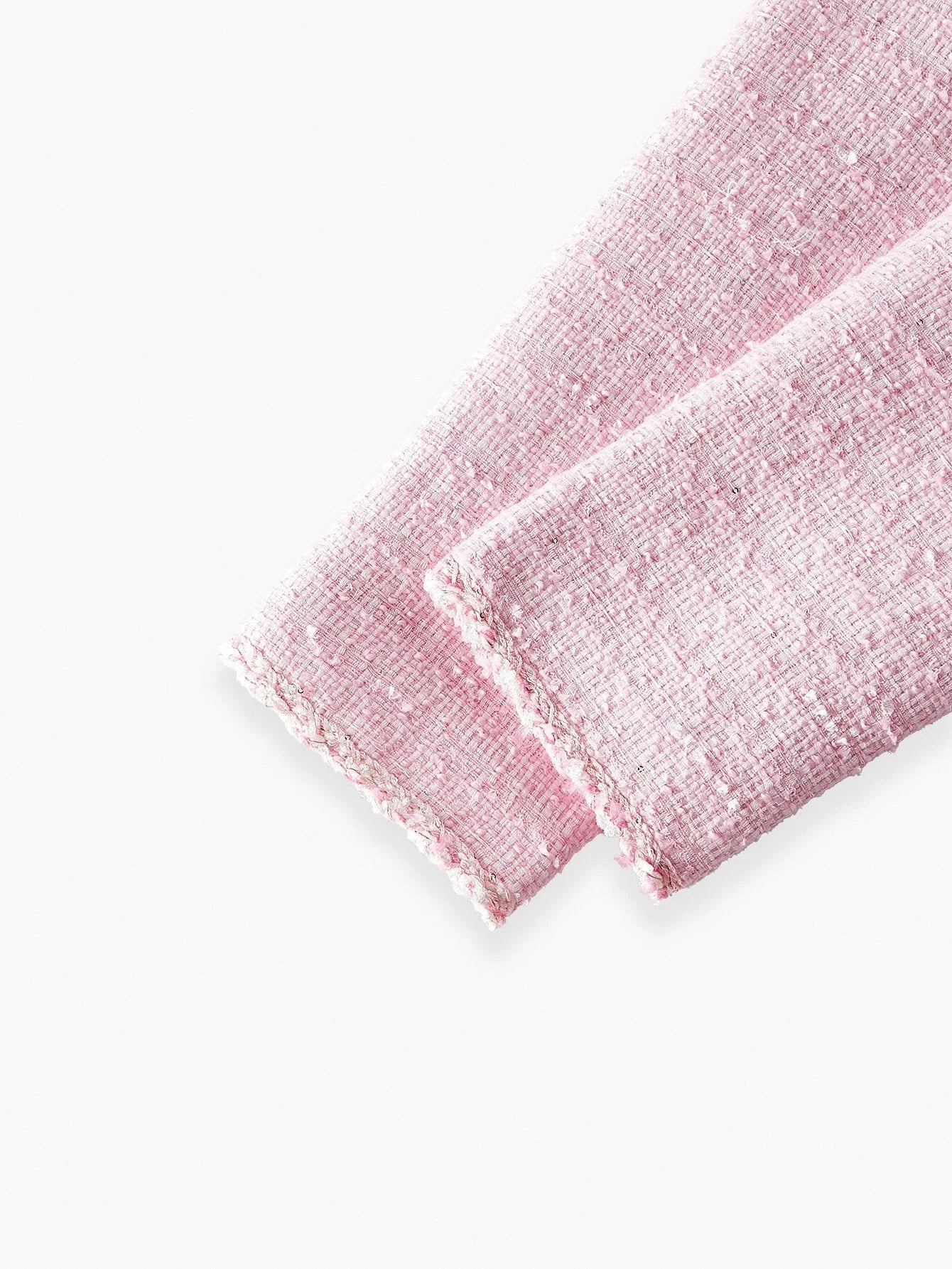 PREMIUM TWEED PATCH POCKET BEADED SHORT DRESS