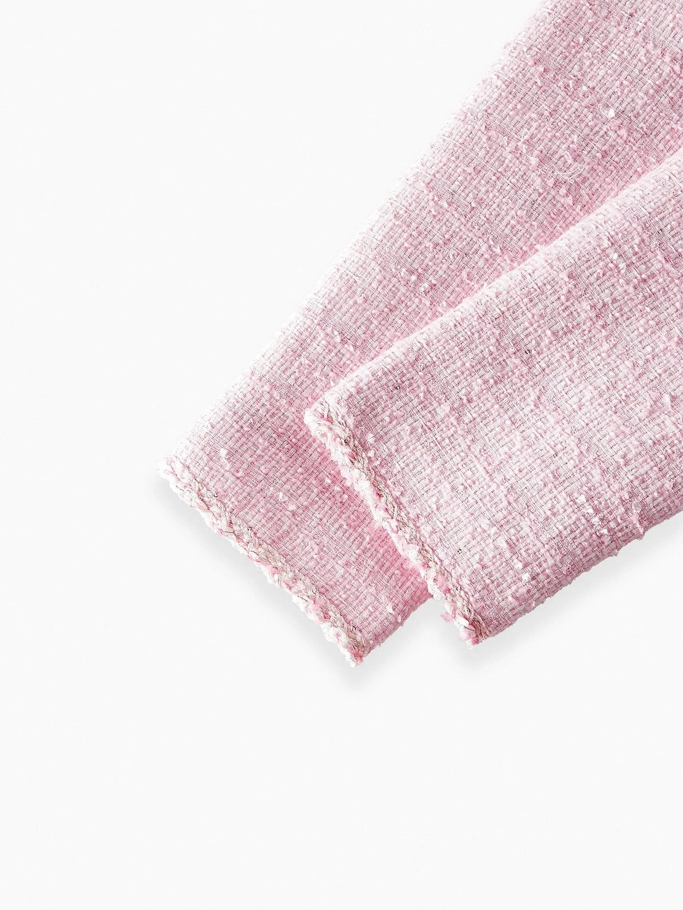 PREMIUM TWEED PATCH POCKET BEADED SHORT DRESS