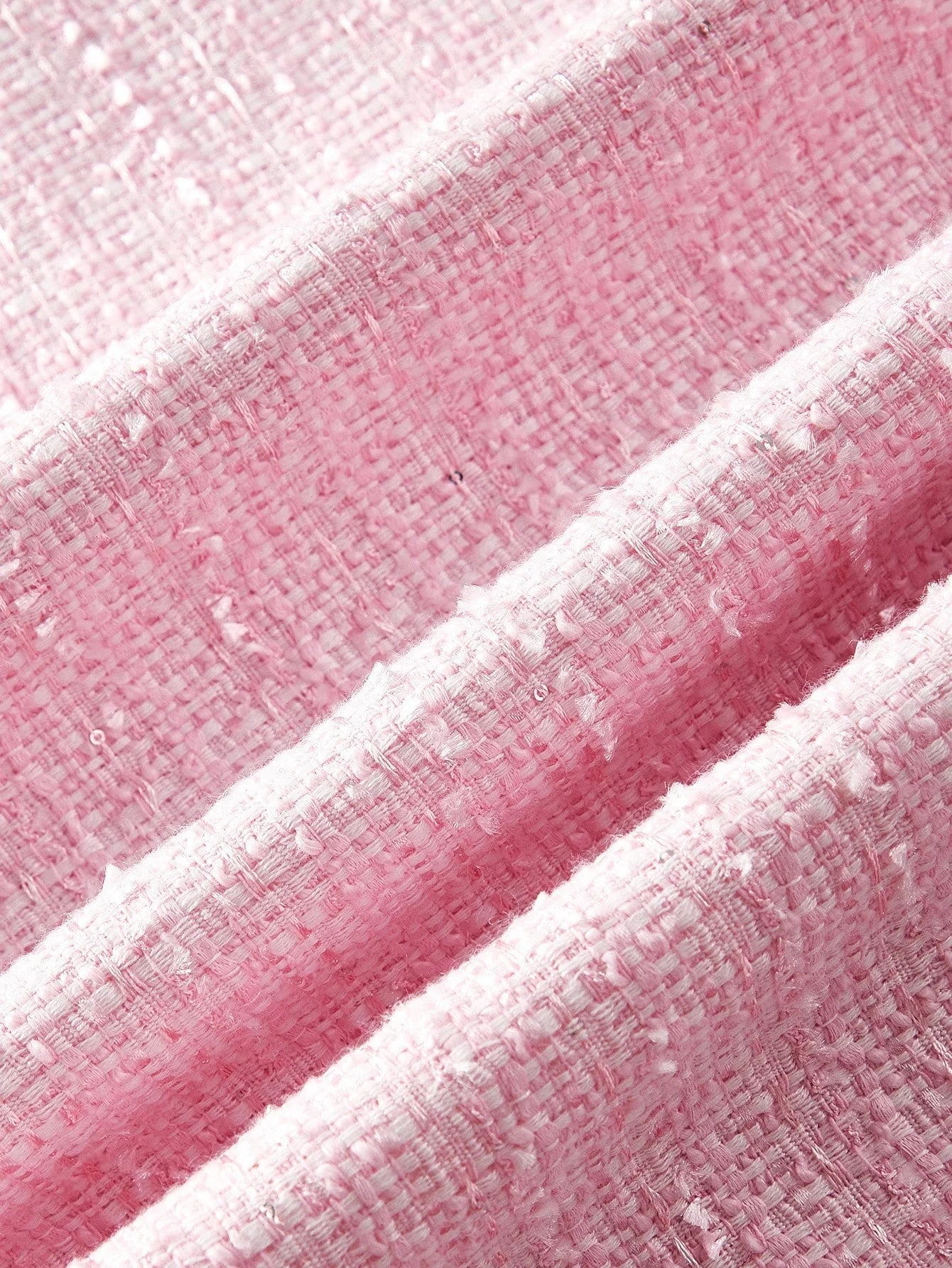 PREMIUM TWEED PATCH POCKET BEADED SHORT DRESS