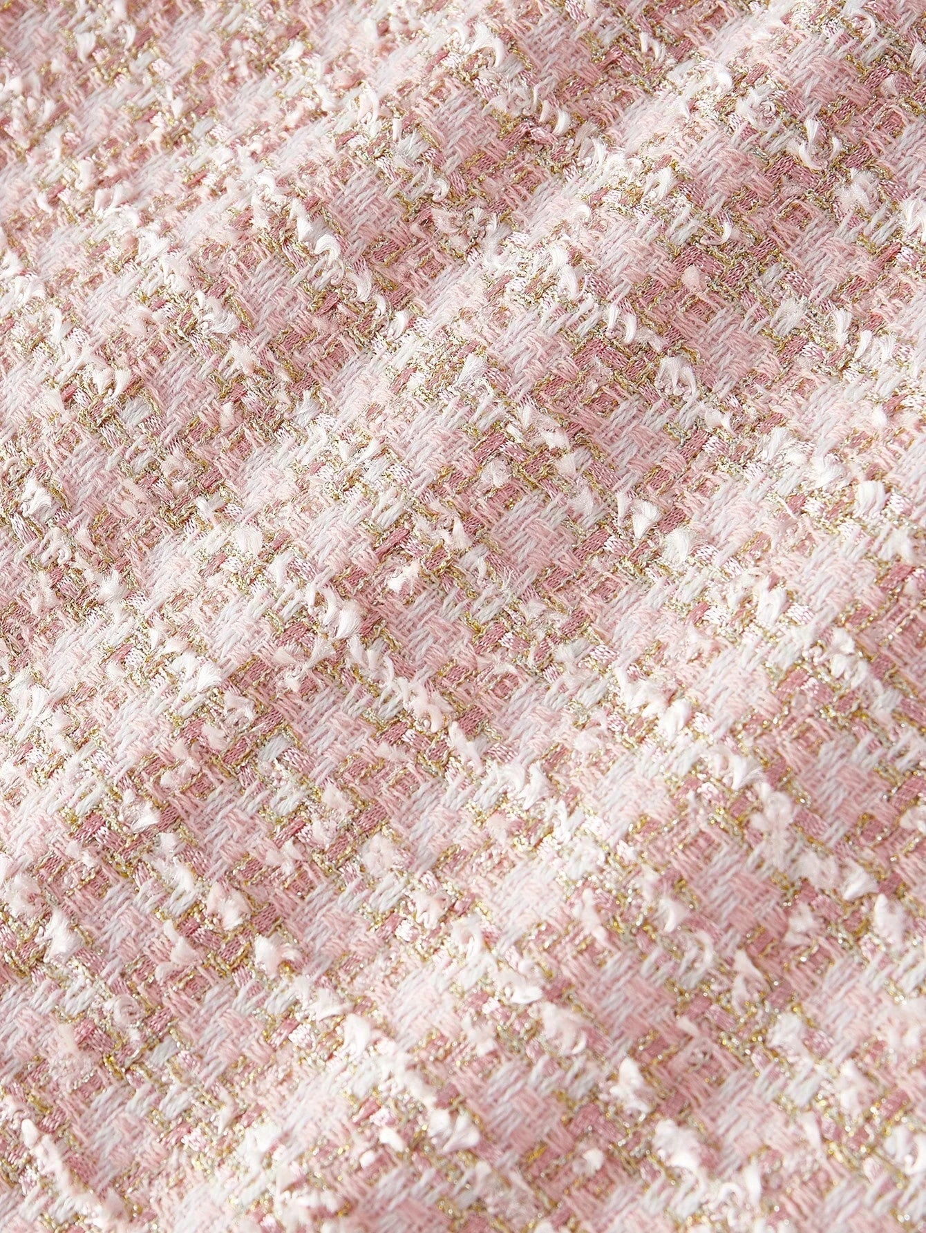 PREMIUM TWEED RAW TRIM SLEEVELESS DRESS