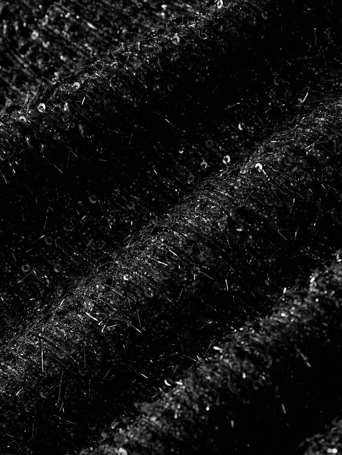 PREMIUM TWEED RHINESTONE DETAIL PATCH POCKET DRESS