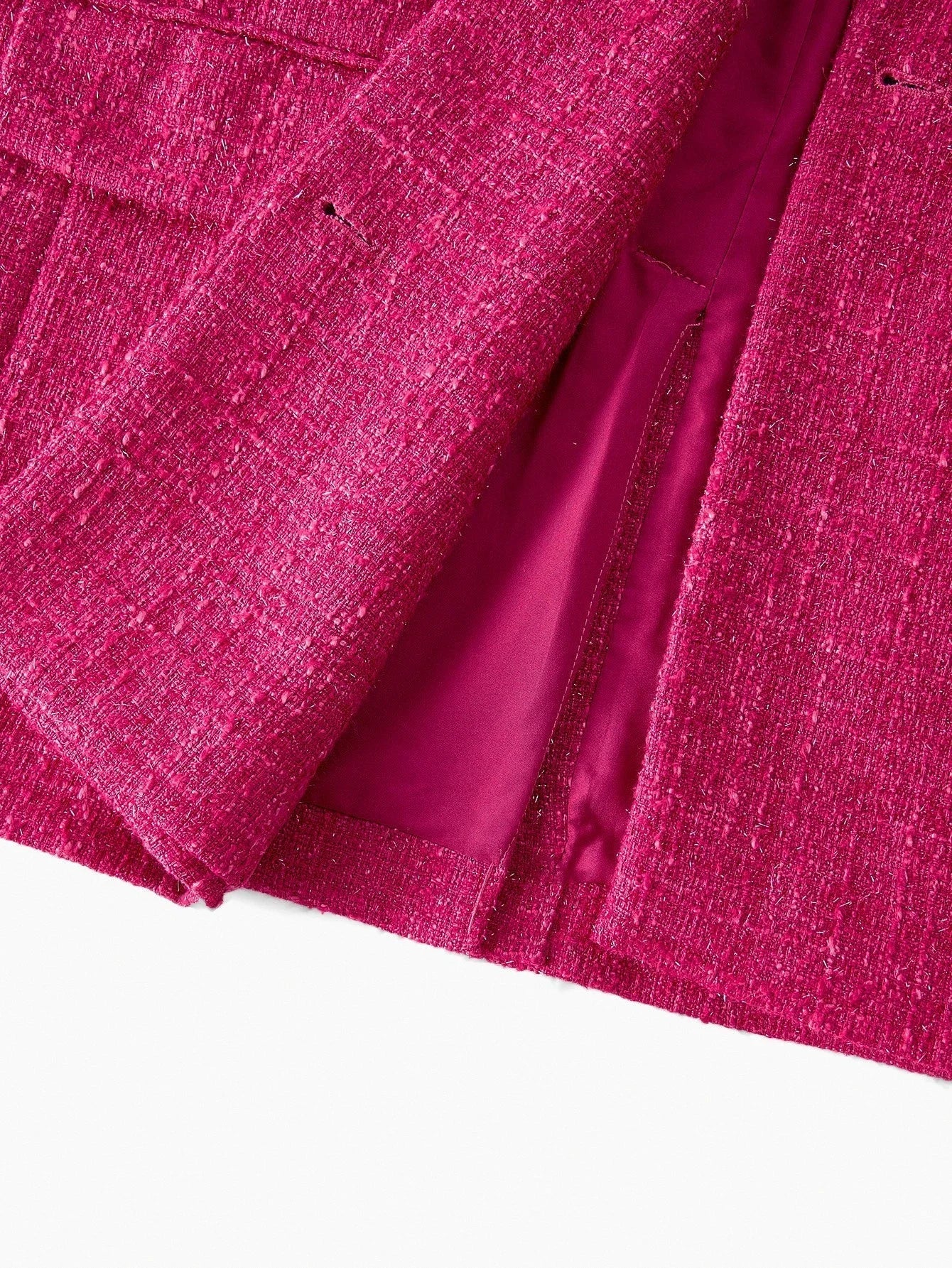 PREMIUM TWEED STRUCTURED STEREO FLORAL BLAZER