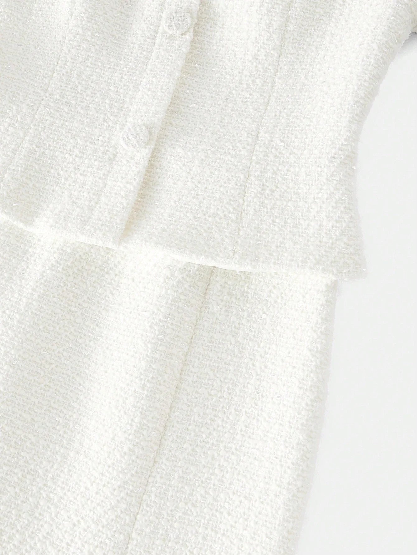 PREMIUM TWEED SWEETHEART NECK CONTRAST STEREO FLOWER BOW FRONT MERMAID HEM MIDI DRESS