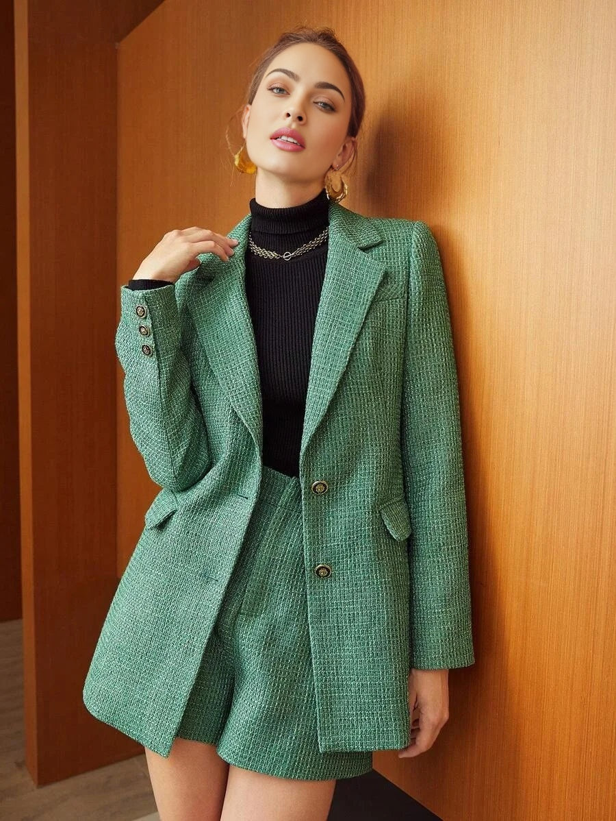 PREMIUM TWEED VISCOSEBLEND BLAZER