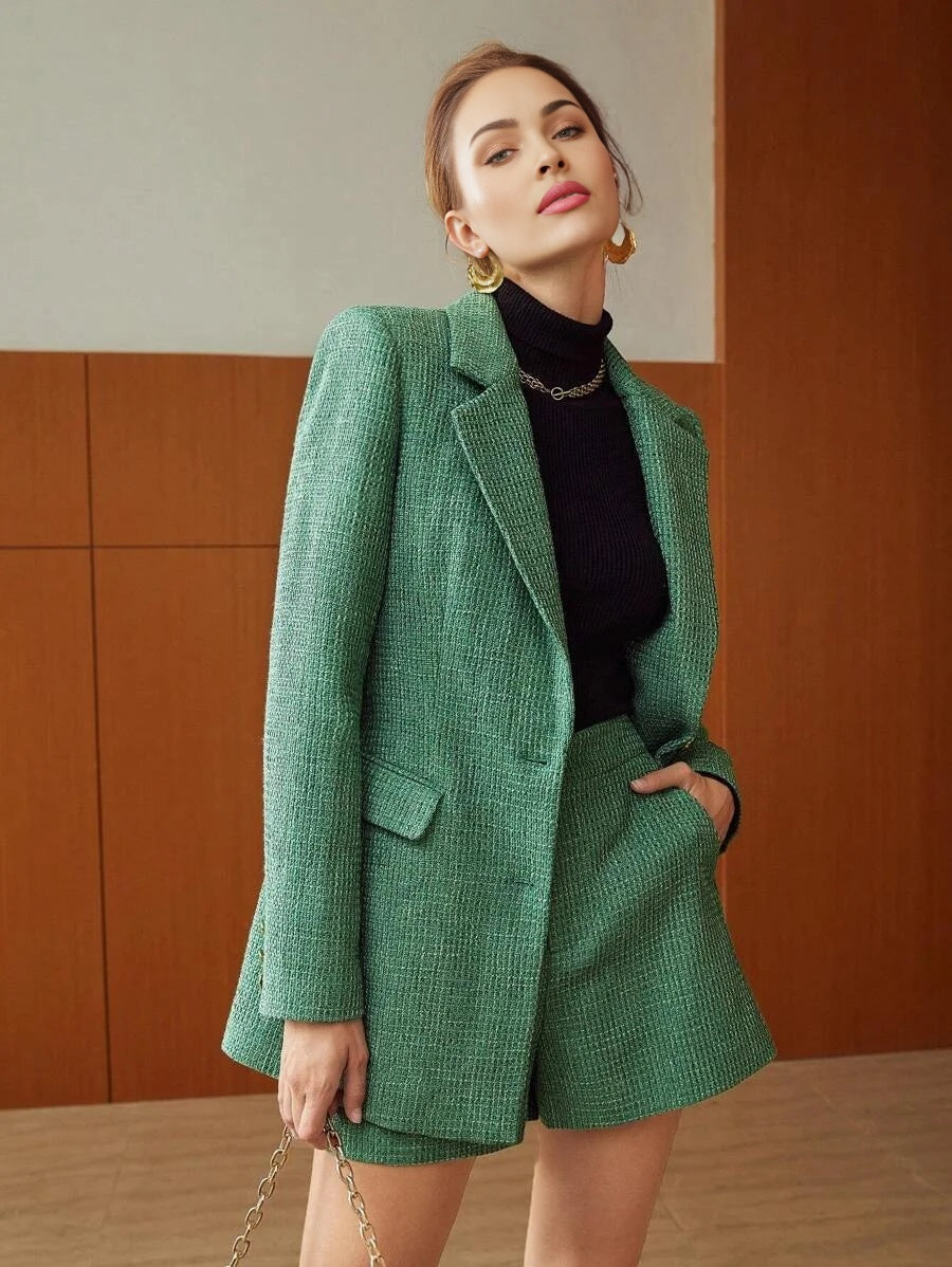 PREMIUM TWEED VISCOSEBLEND BLAZER