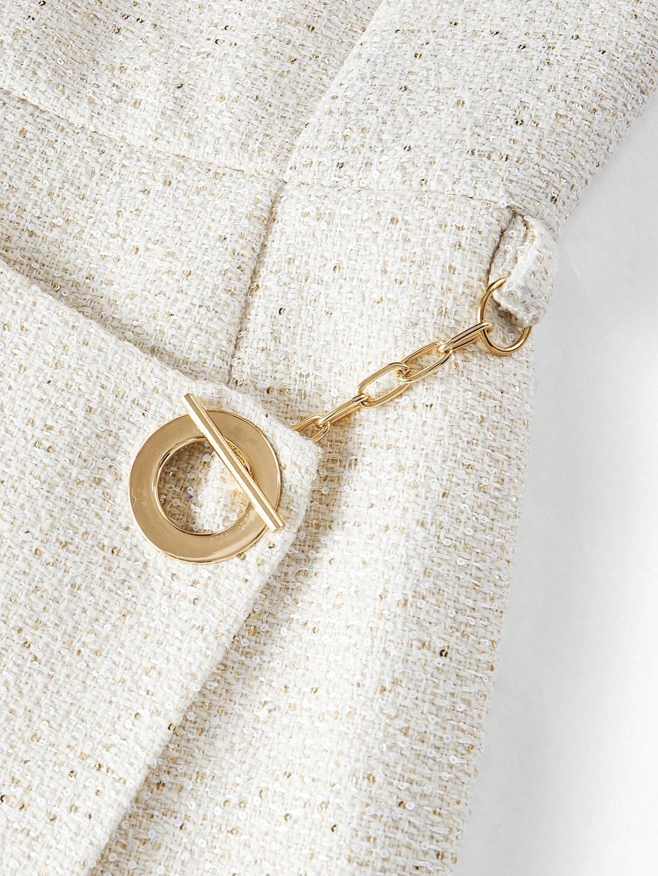 PREMIUM TWEED WRAP SLEEVELESS DRESS